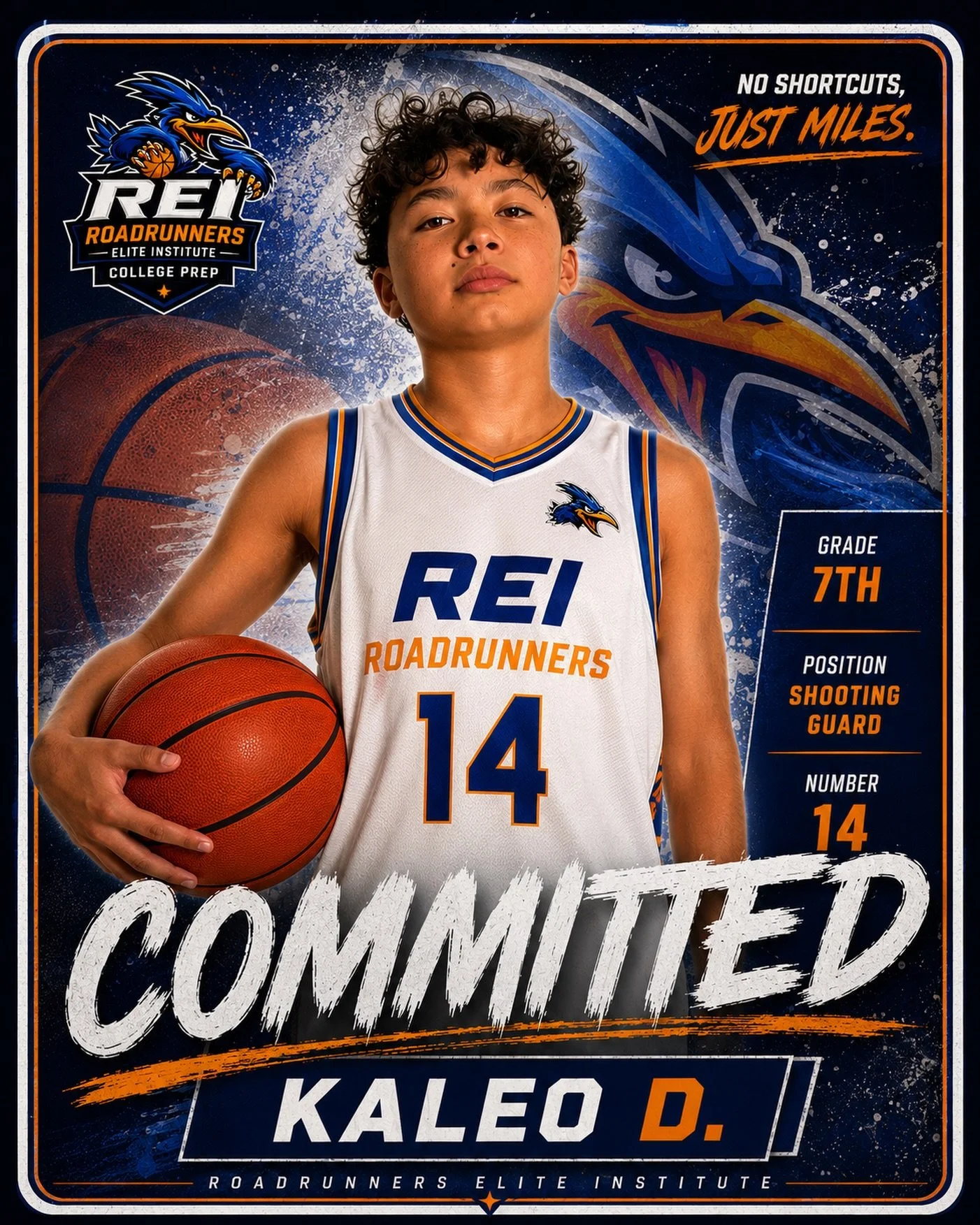 🏁 OUR FIRST. OUR FOUNDING FAMILY.

History doesn&rsquo;t begin with hundreds.

It begins with ONE.

Today, we&rsquo;re honored to officially welcome Kaleo D. as the very first student-athlete to commit to Roadrunners Elite Institute.

Our first comm