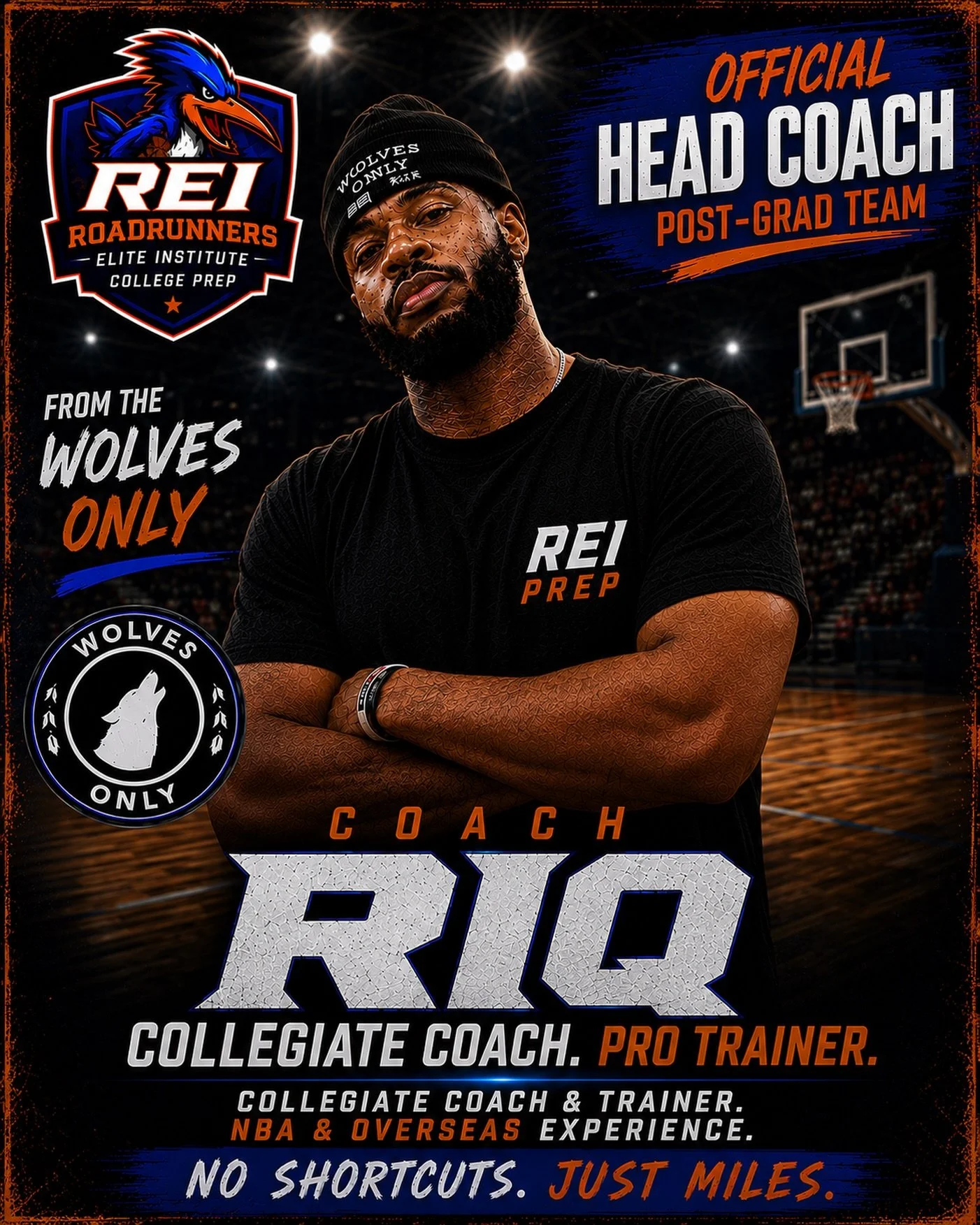 🚨 OFFICIAL COACH ANNOUNCEMENT 🚨

Please join us in welcoming Coach RIQ as the Head Coach of the REI Prep Post-Grad Team! 🏀🔥

Coach RIQ brings a wealth of experience developing talent at every level of the game. As a collegiate coach and trainer, 