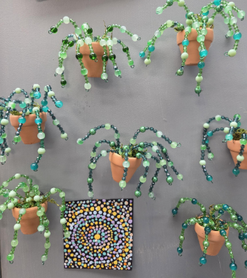 Beaded Succulent Magnets