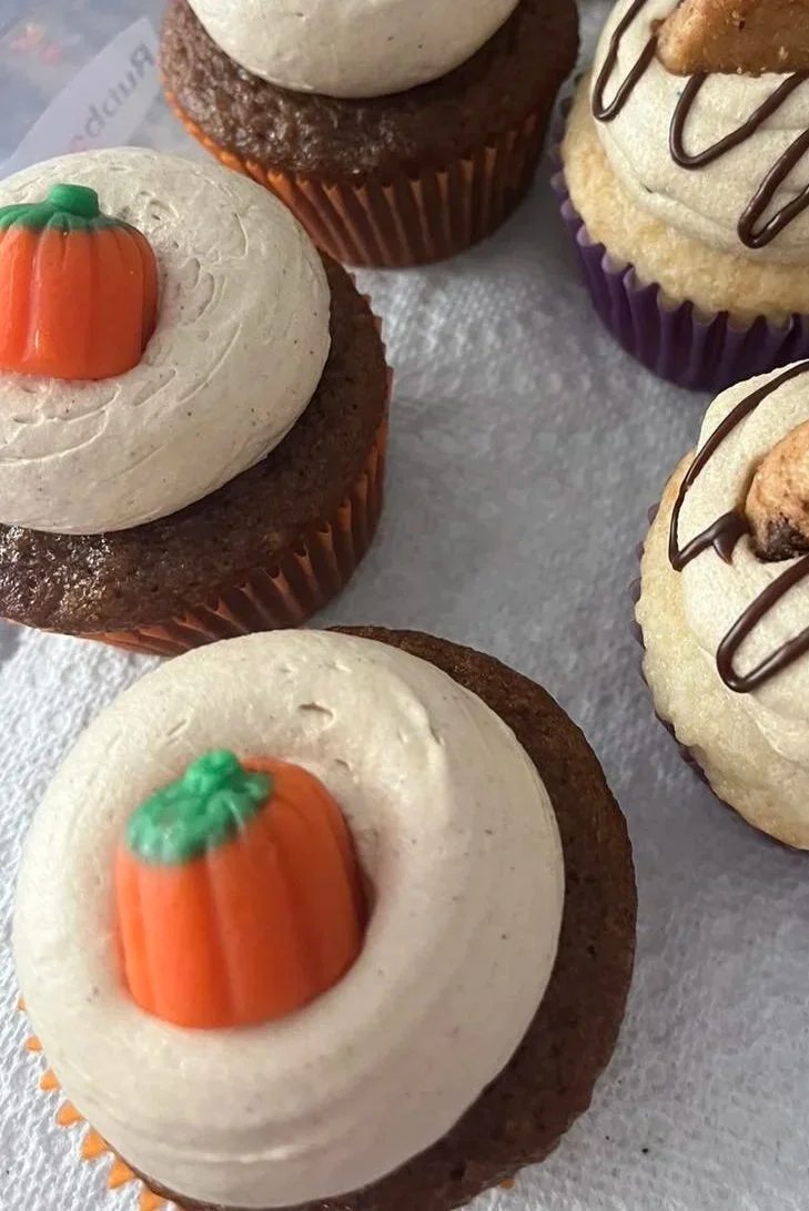 Pumpkin Spice Latte
-Espresso Pumpkin Cake with White Chocolate Cinnamon Whipped Frosting