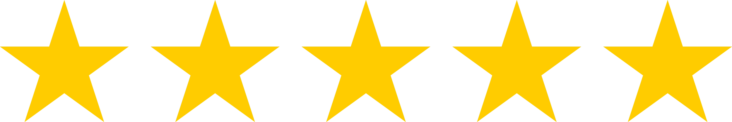 Five gold stars in a row.