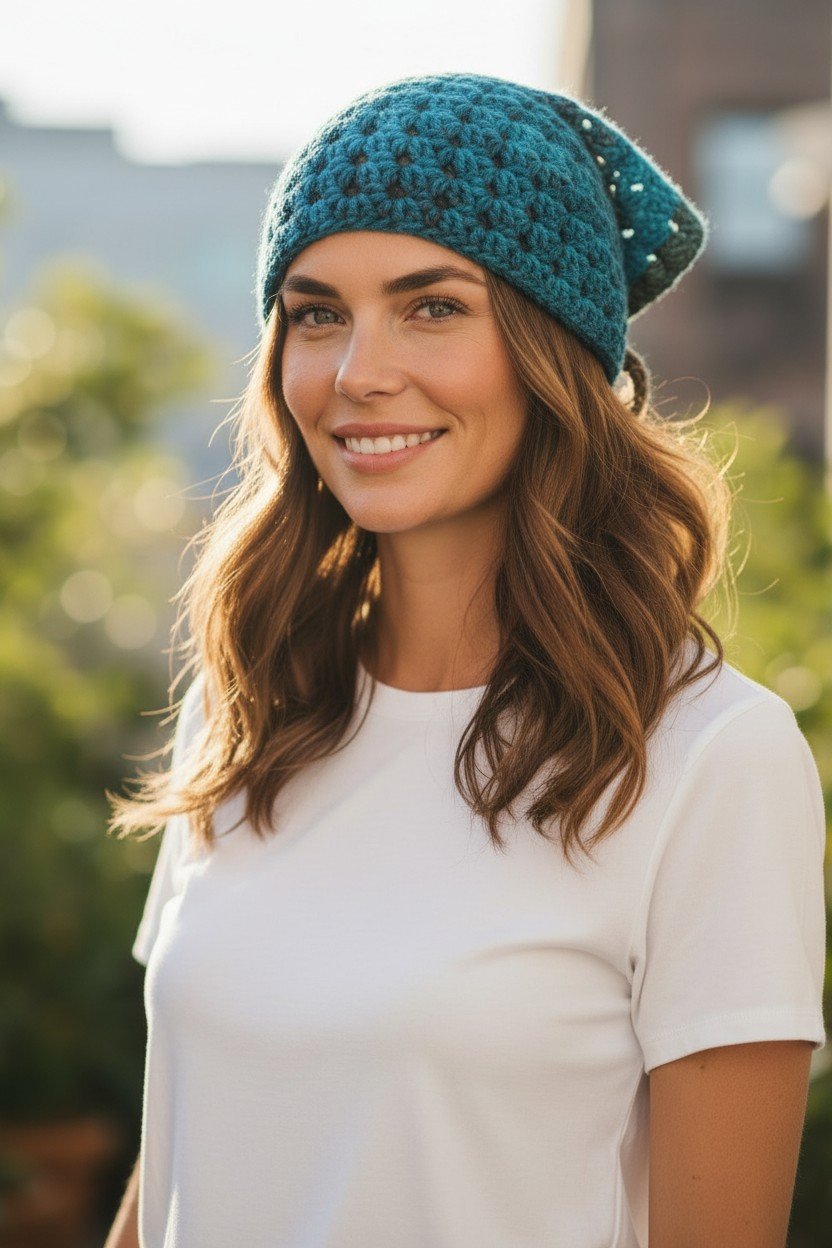Blue Multi Bandana Model.jpg