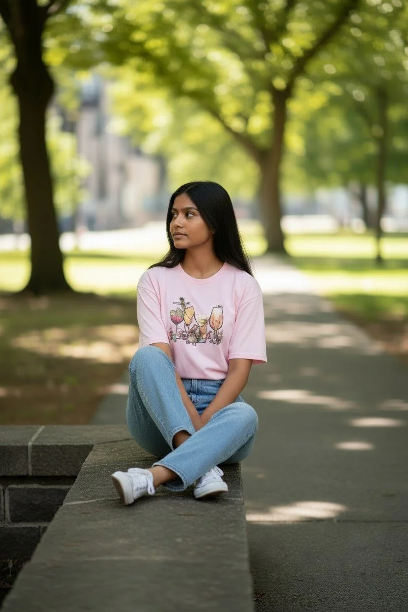 Spring Sips Bunny Tee – Soft Pink Comfort Colors Style