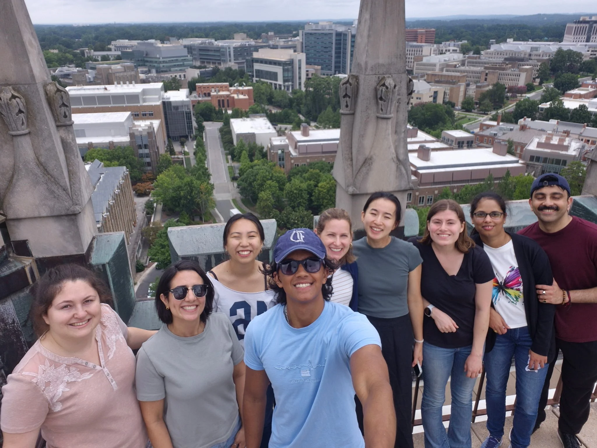 The Chilkoti Lab climbs the chapel!