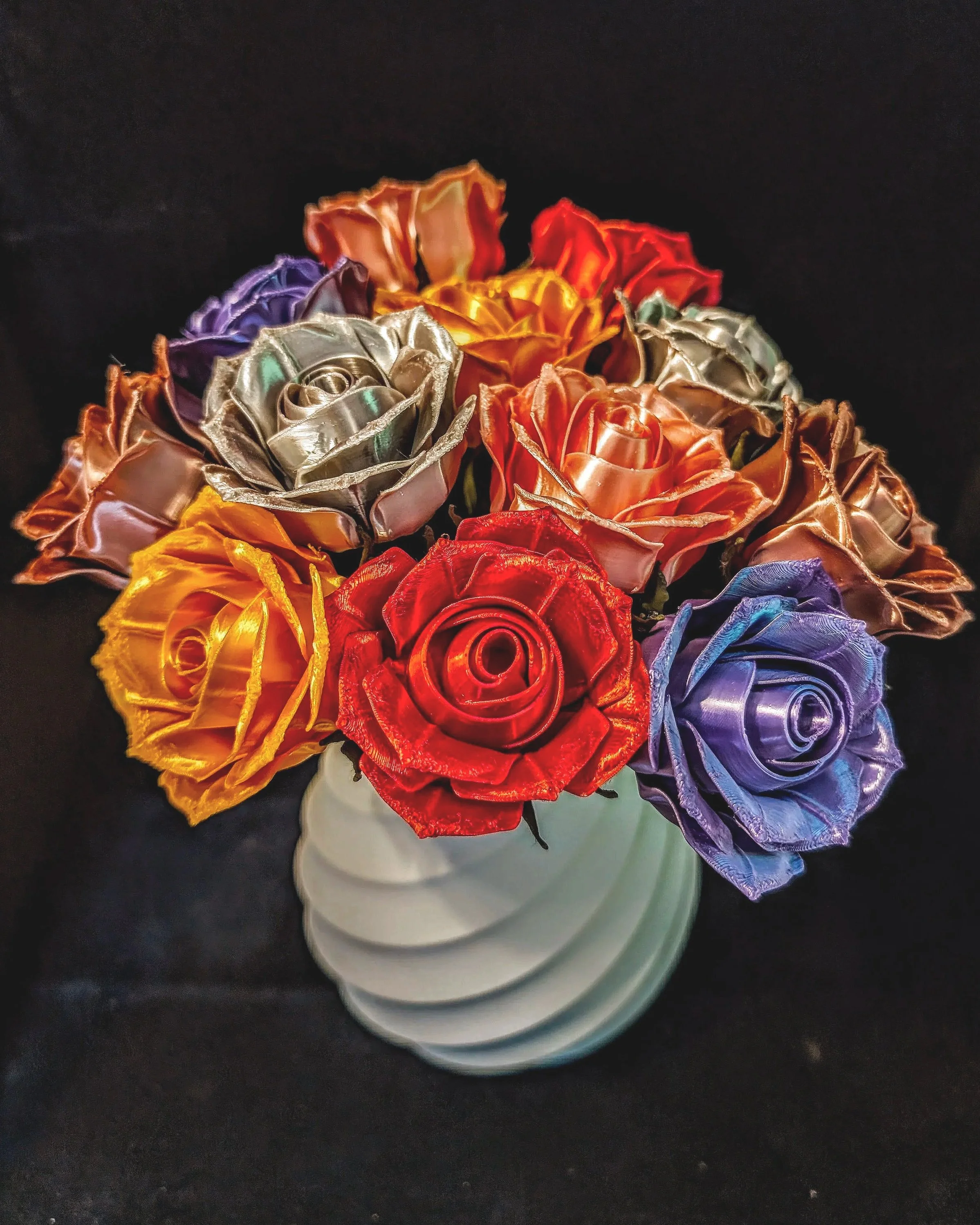 Dozen Roses With Vase