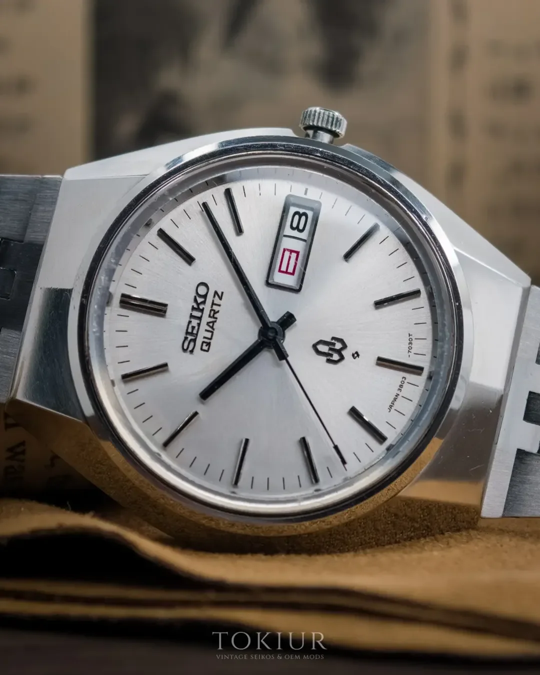 Vintage JDM Seiko 38QT 3803-7020 (1972) with the extra rare original steel bracelet.#seikovinta (1).webp