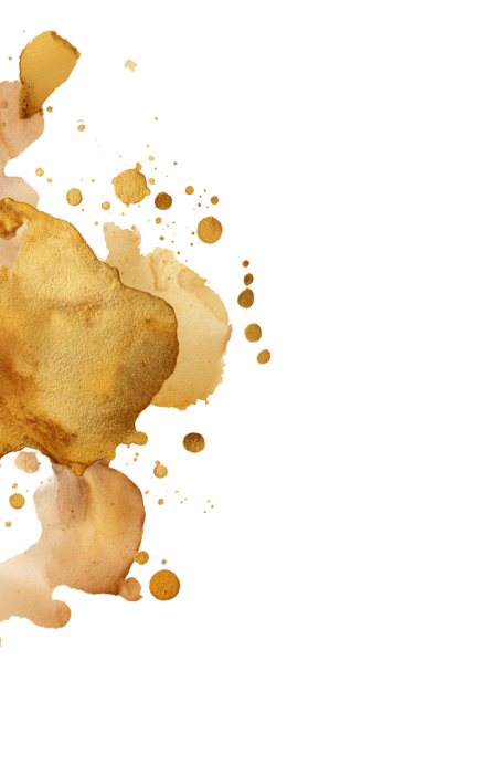 Coffee cup with spilled coffee and coffee stains