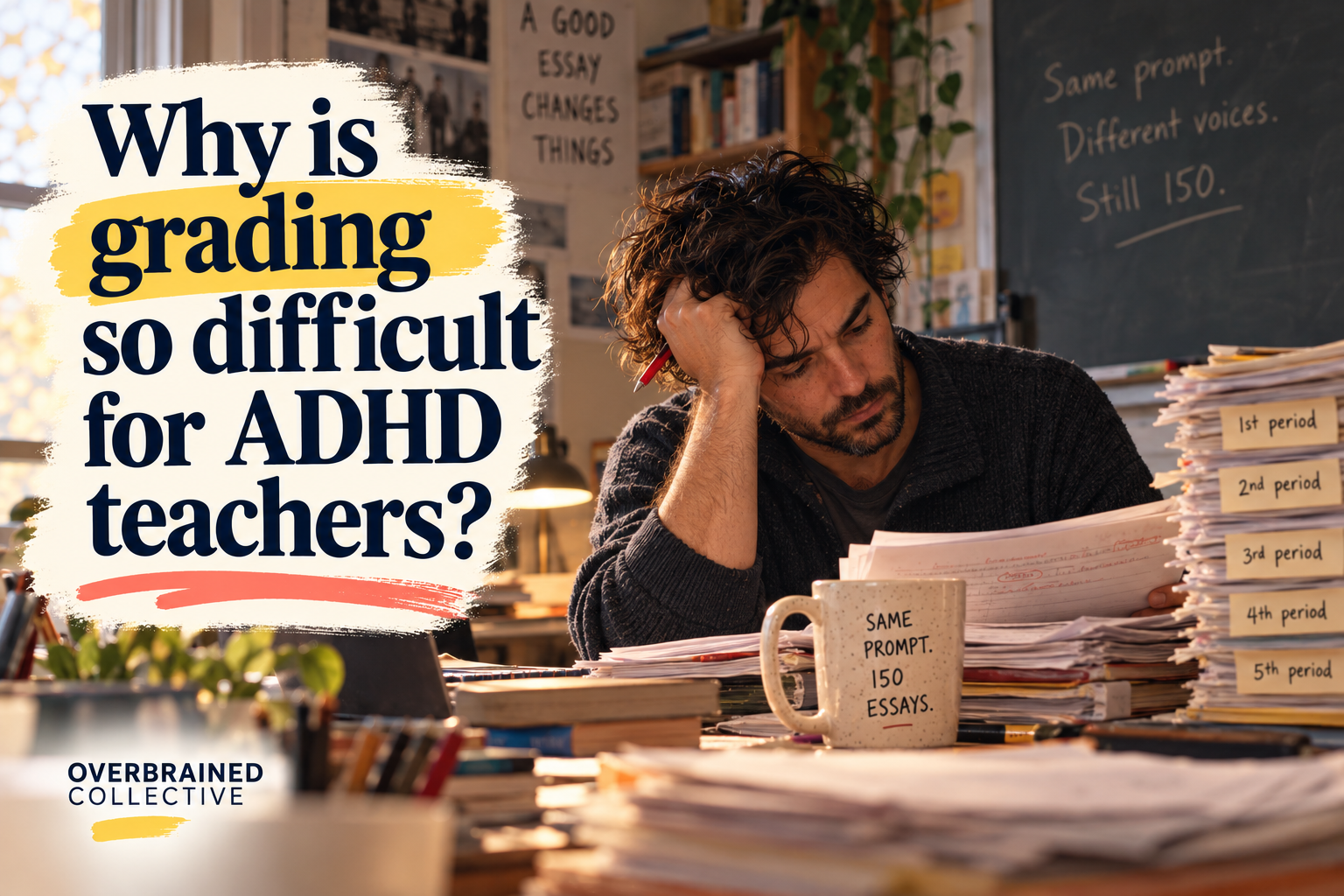 Why is grading so difficult For ADHD teachers?