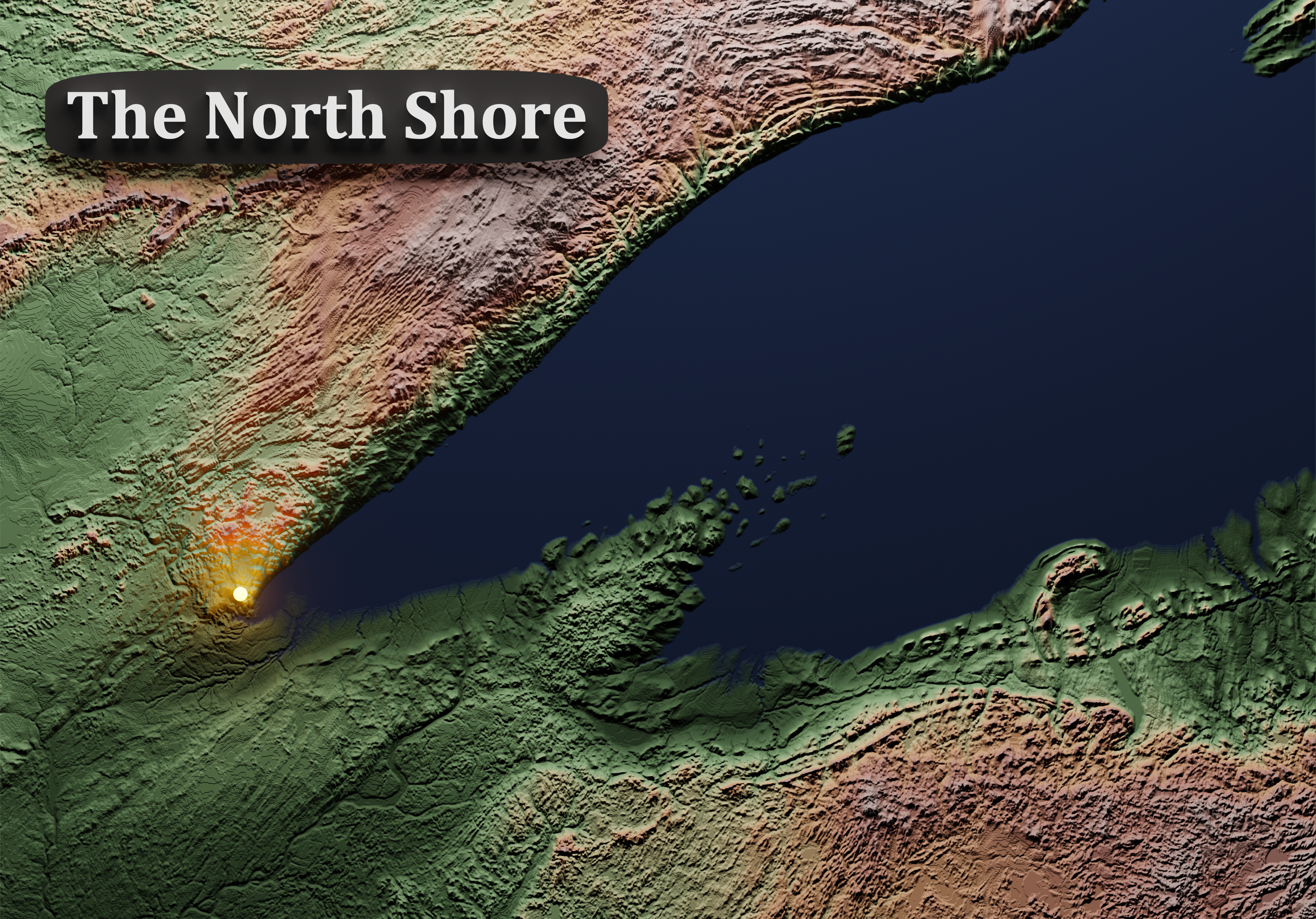 The North Shore - custom topographical visualizer