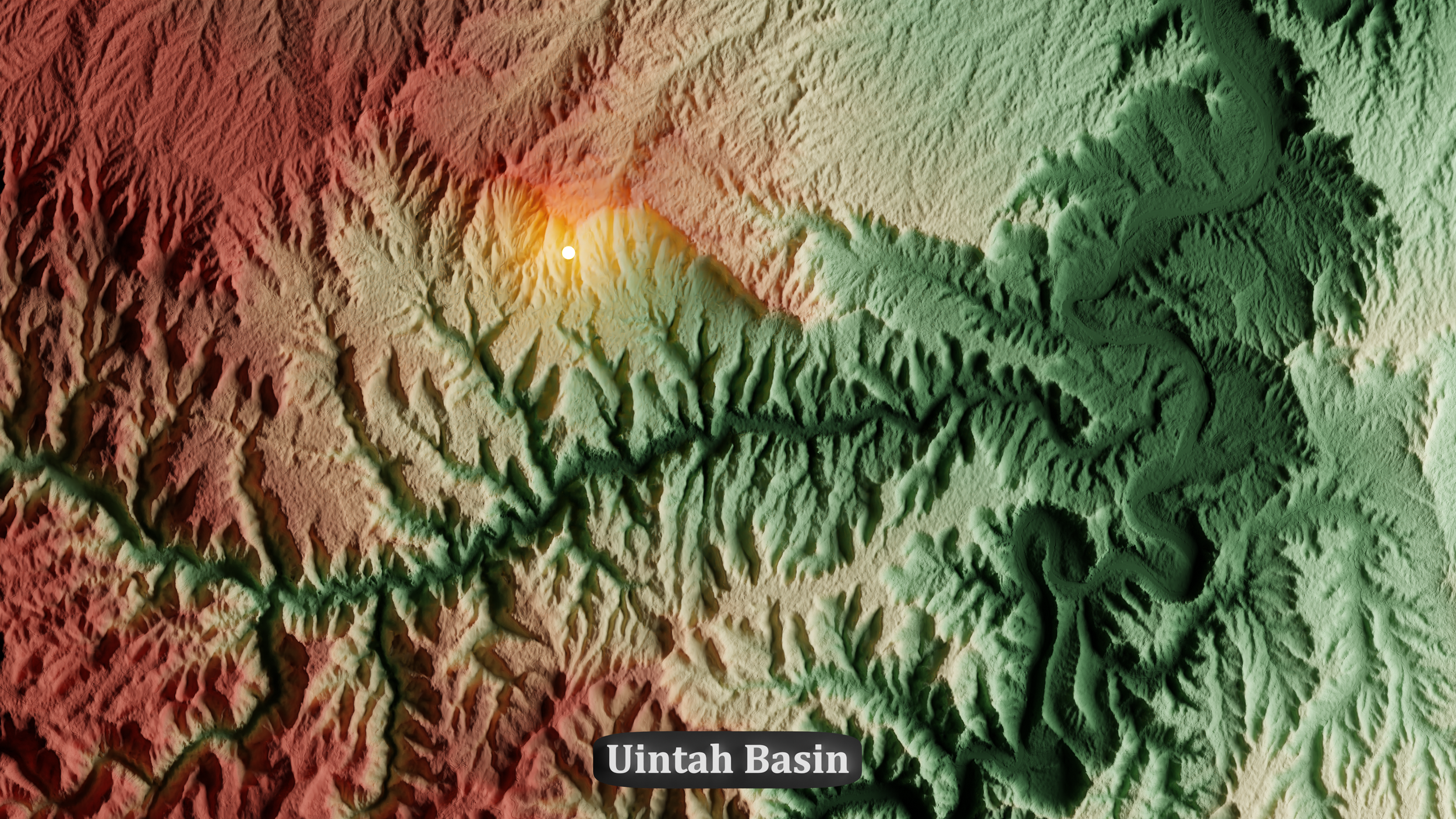 Uintah Basin - custom topographical visualizer
