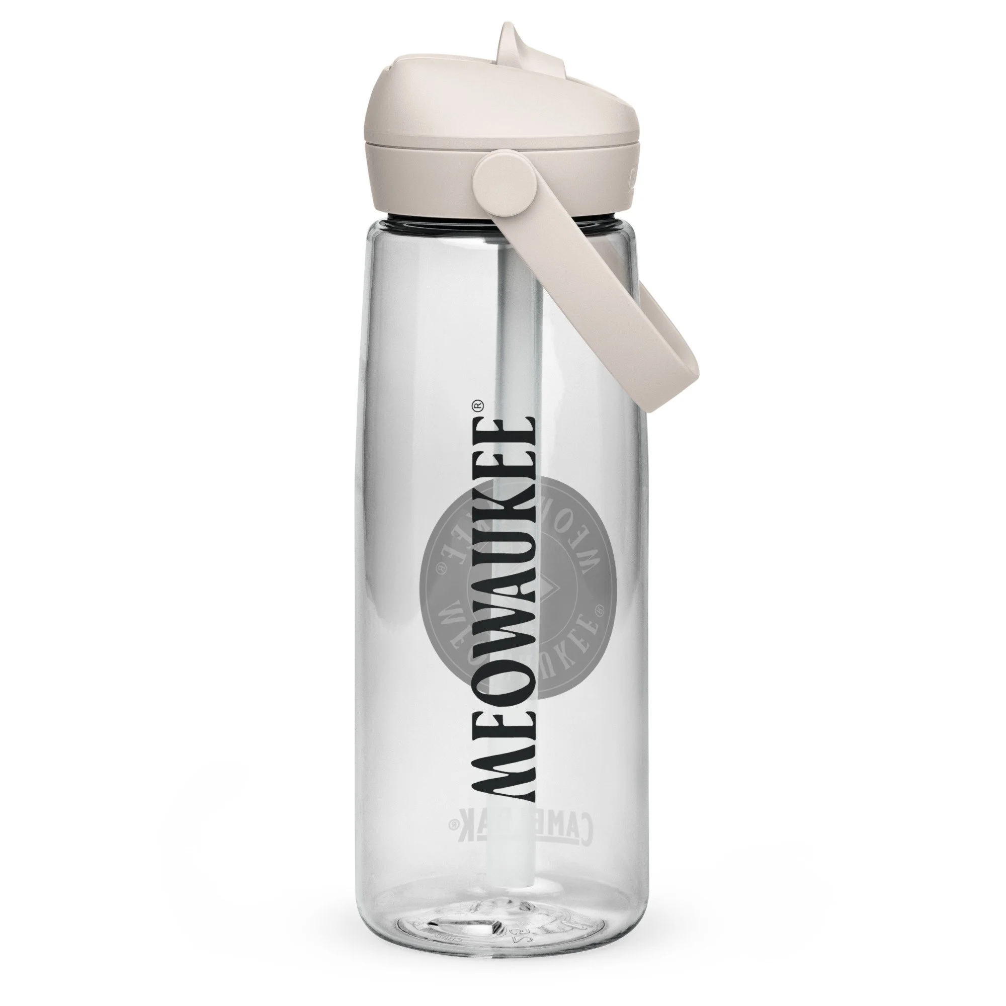 Meowaukee® Flip Straw Water Bottle