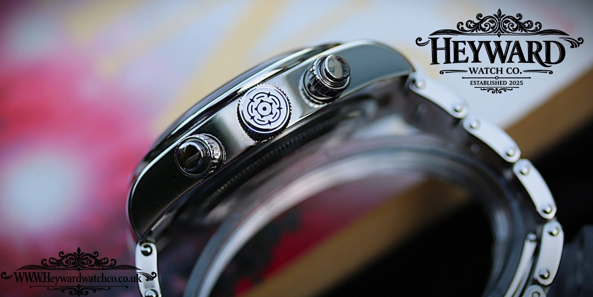 Polished steel and engraved detailing, emphasising the Tudor chronograph’s balance of craftsmanship and character.