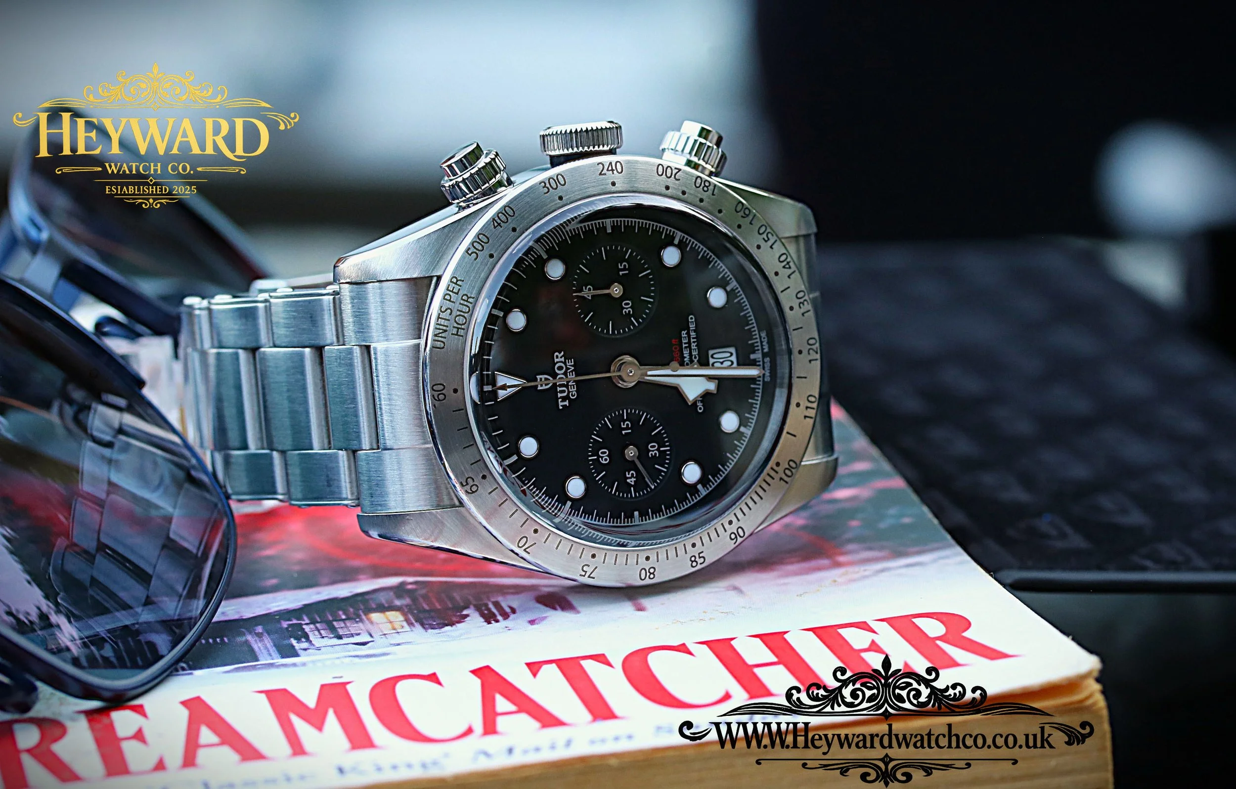Tudor’s classic chronograph design, paired with steel refinement and a bold, confident presence.