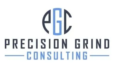 Logo for Precision Grind Consulting with the letters P, G, C and text