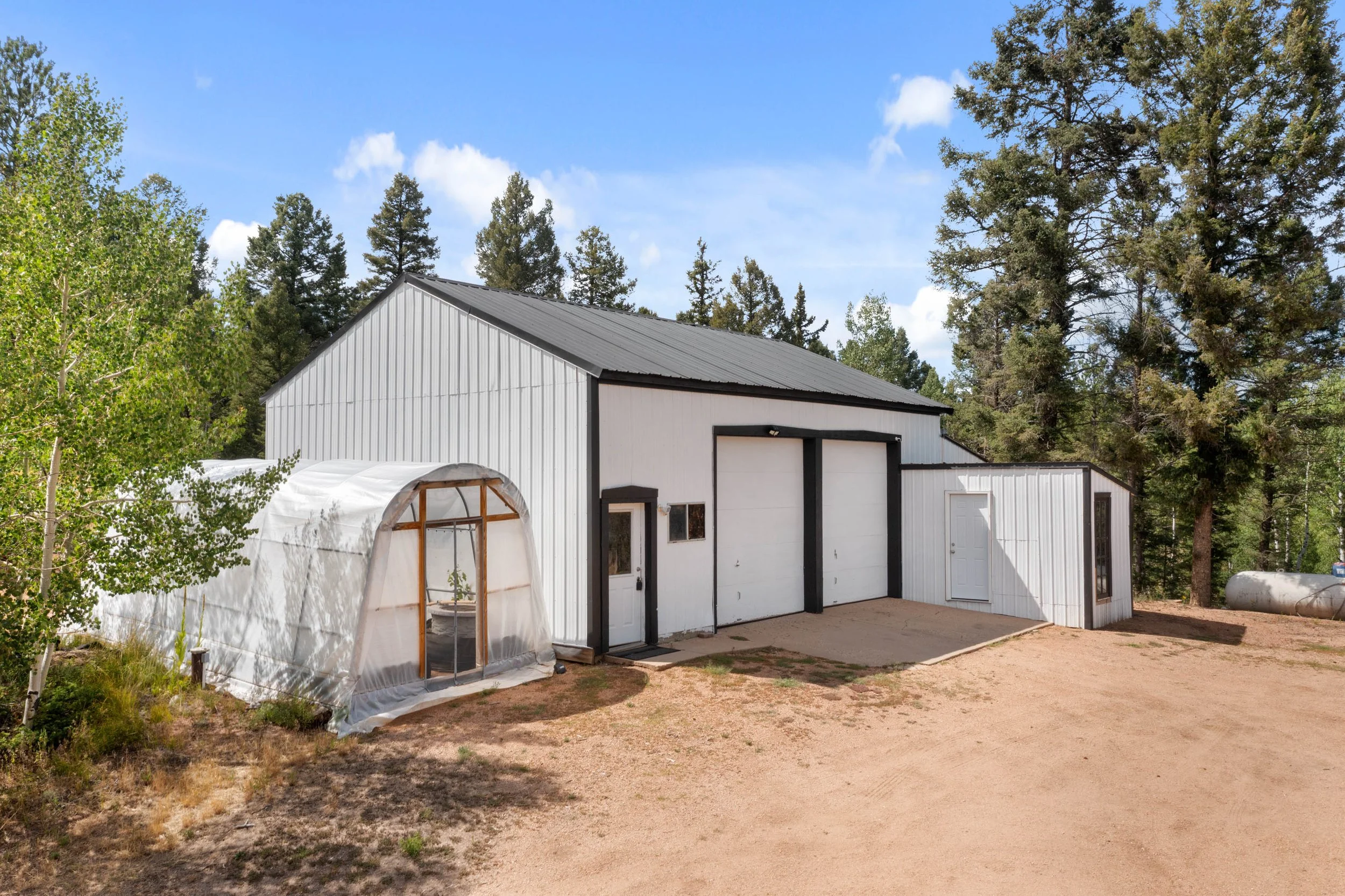 Garage/Shop & Greenhouse