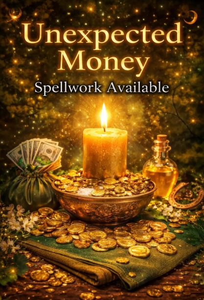 Unexpected Money Spellwork (Custom) | Financial Blessing Ritual, Surprise Income, Abundance Energy Spell