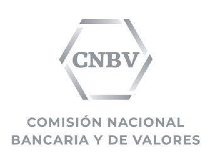 Logotipo de la CNBV, Comisión Nacional Bancaria y de Valores.