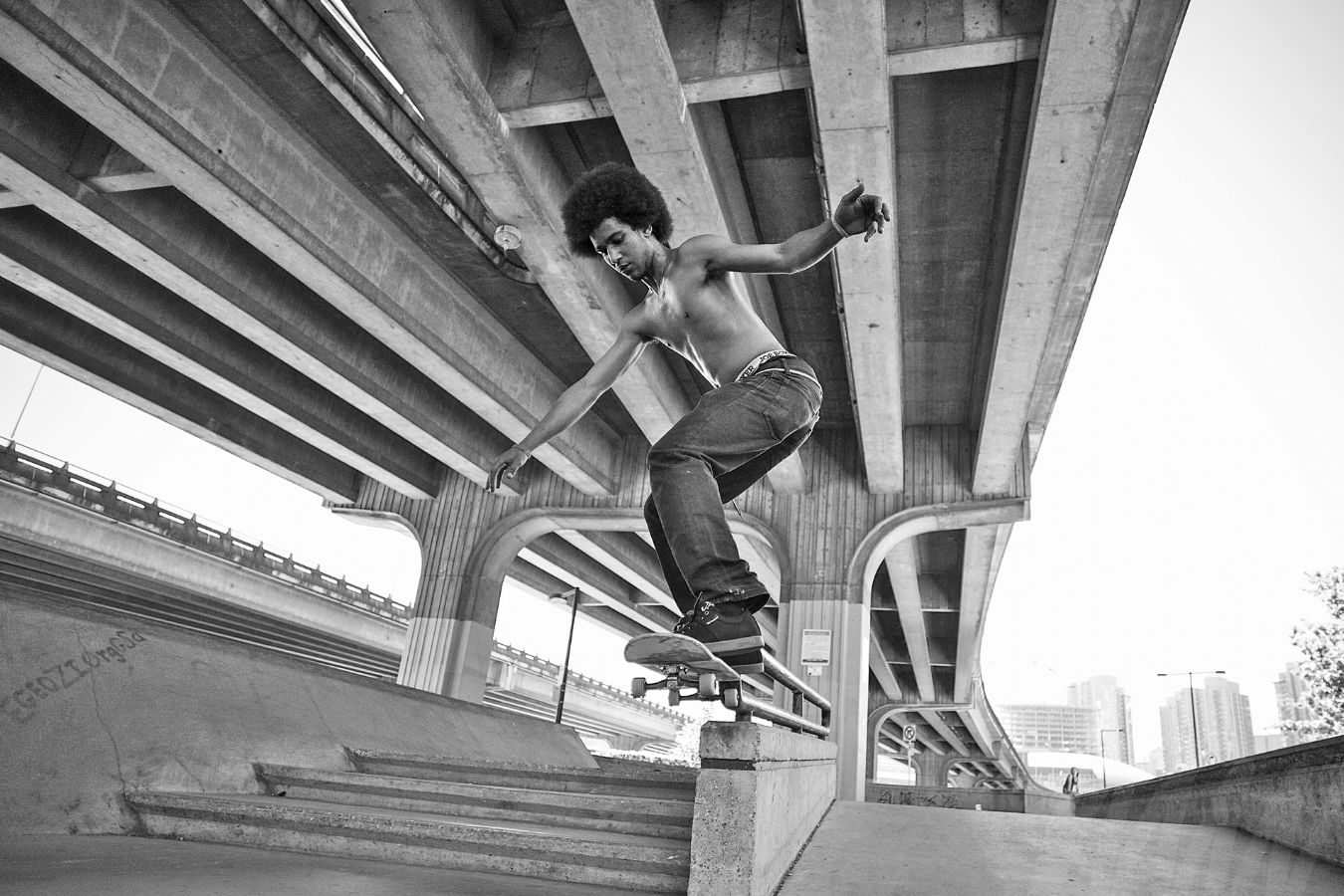   Name unknown   - I love to skate and I love my girlfriend. What else does a guy need? Life feels pretty good when it’s that simple. Mike took a massive risk taking this shot; I almost killed him! 