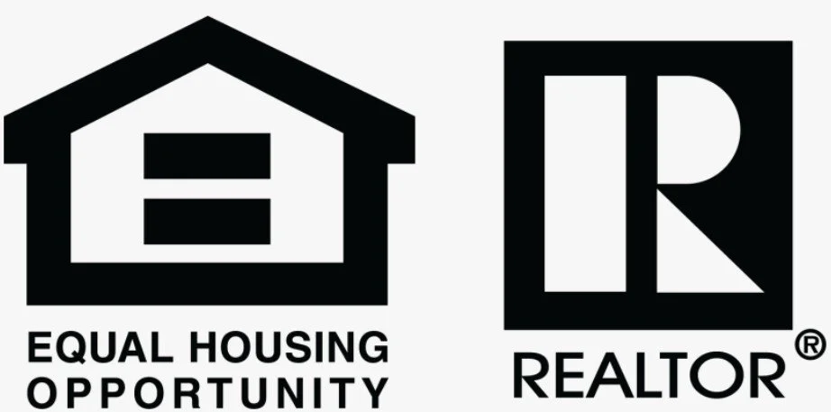 Logo of Equal Housing Opportunity and Realtor with house icon and letter R