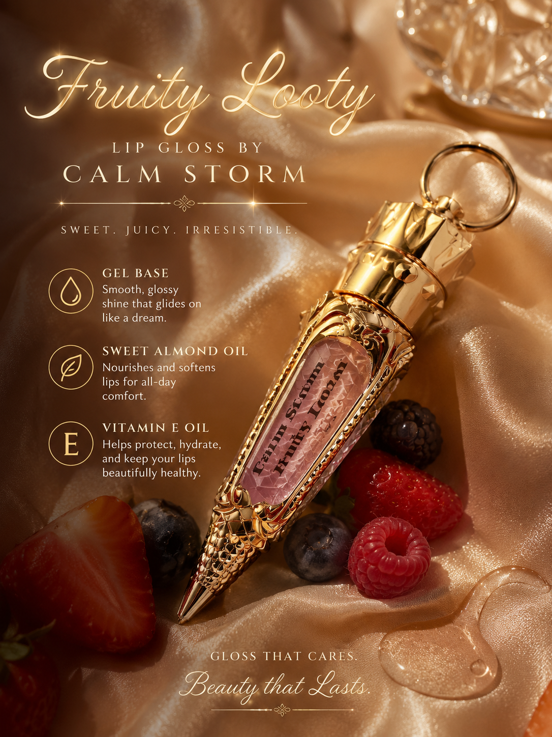 Fruity Looty keychain lip gloss