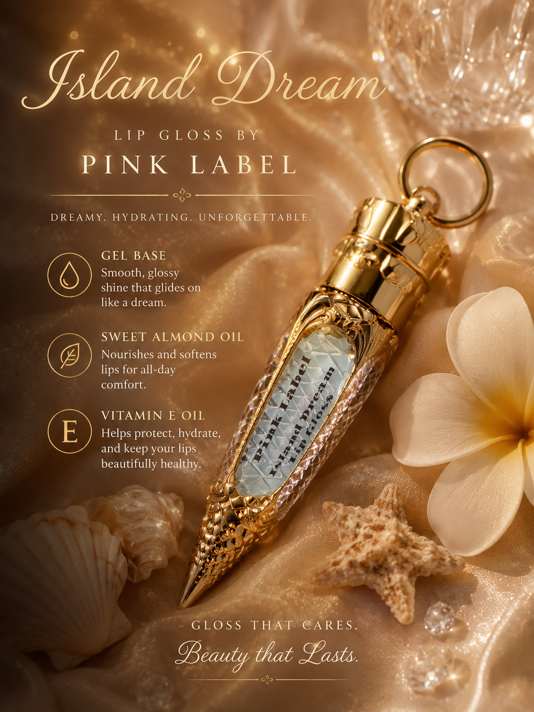Island Dream keychain lip gloss