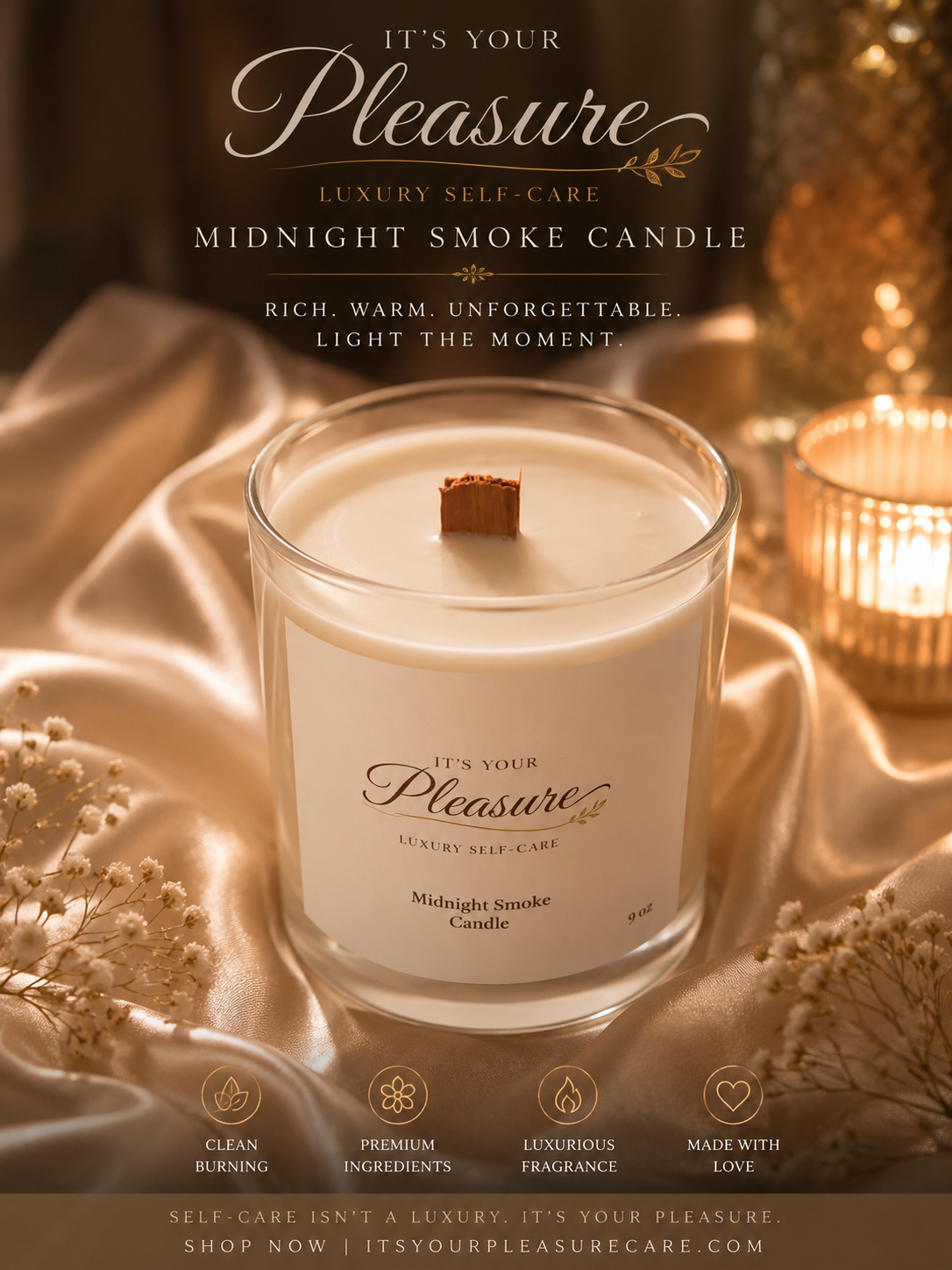 Midnight smoke candle
