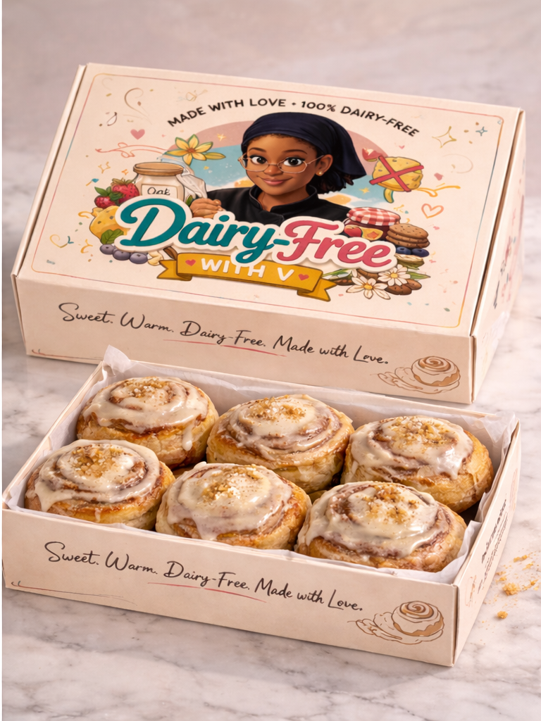 6-Pack  Dairy-Free Cinnamon Rolls