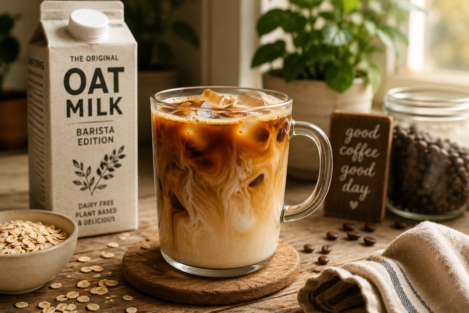 Best dairy-free milk options for coffee and vegan drinks