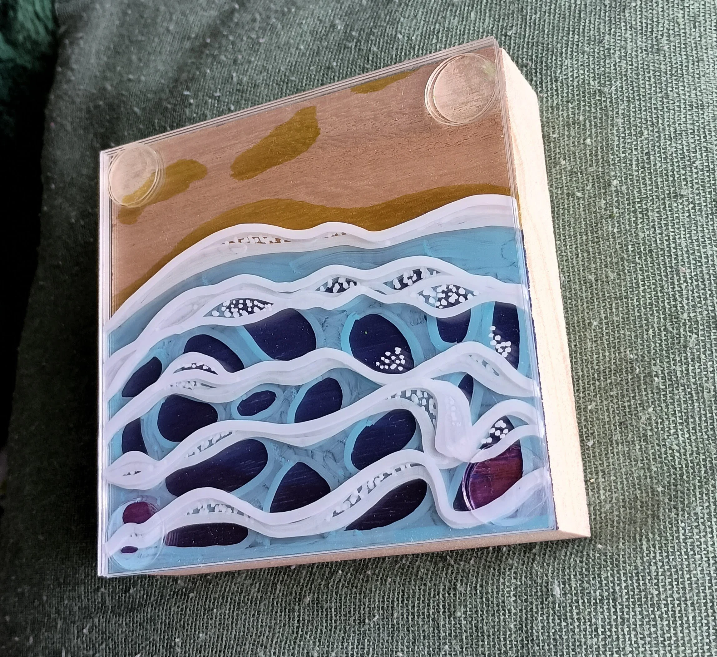 Beach Acrylic Block 4x4