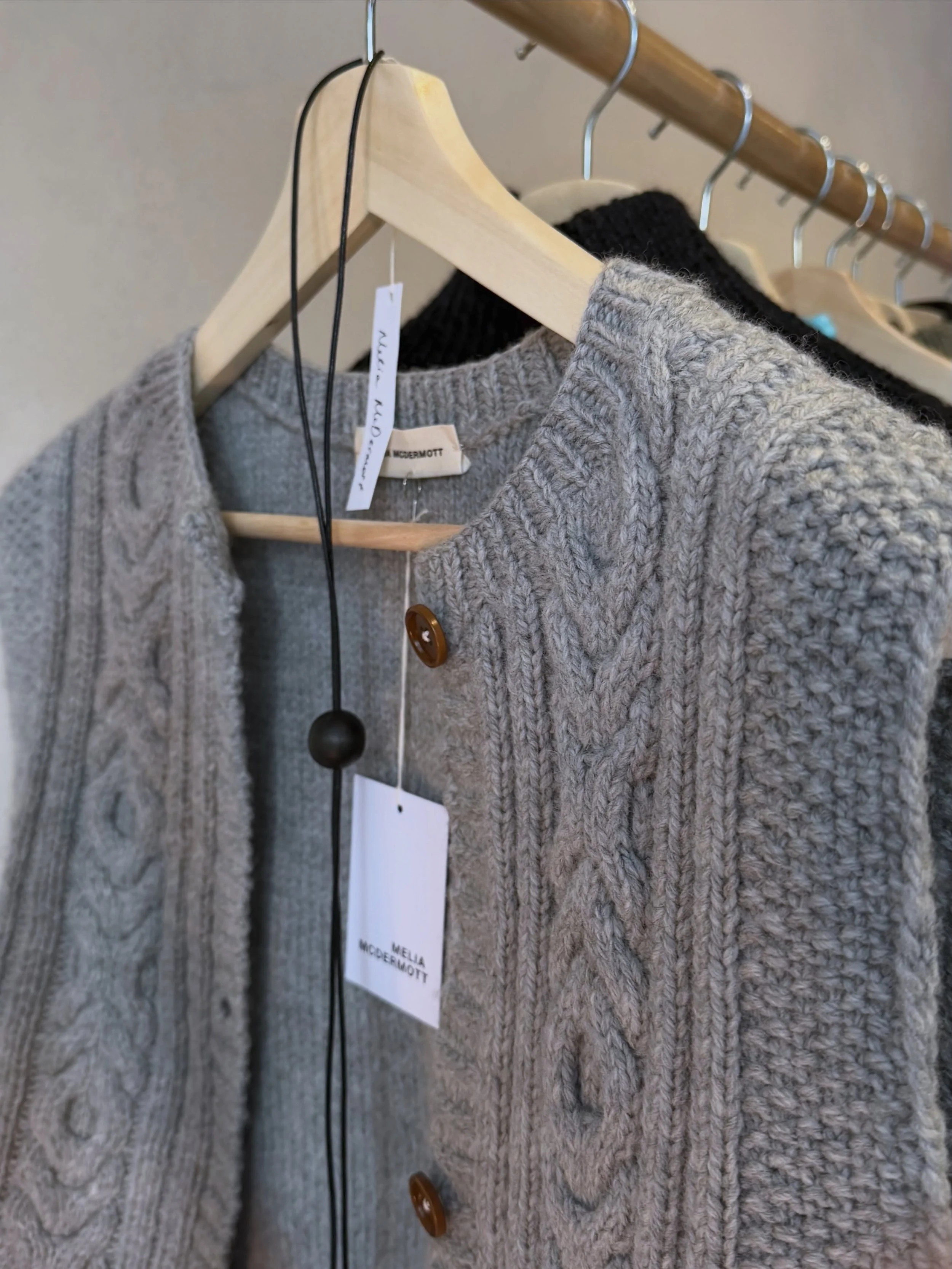 Can I interest you in a bolo tie with your knits? 

Find some rare gems @fieldstudyshop this week and avoid the preorder wait 👀

Canadian slow fashion house, 100% wool knitwear, handmade, women owned small business