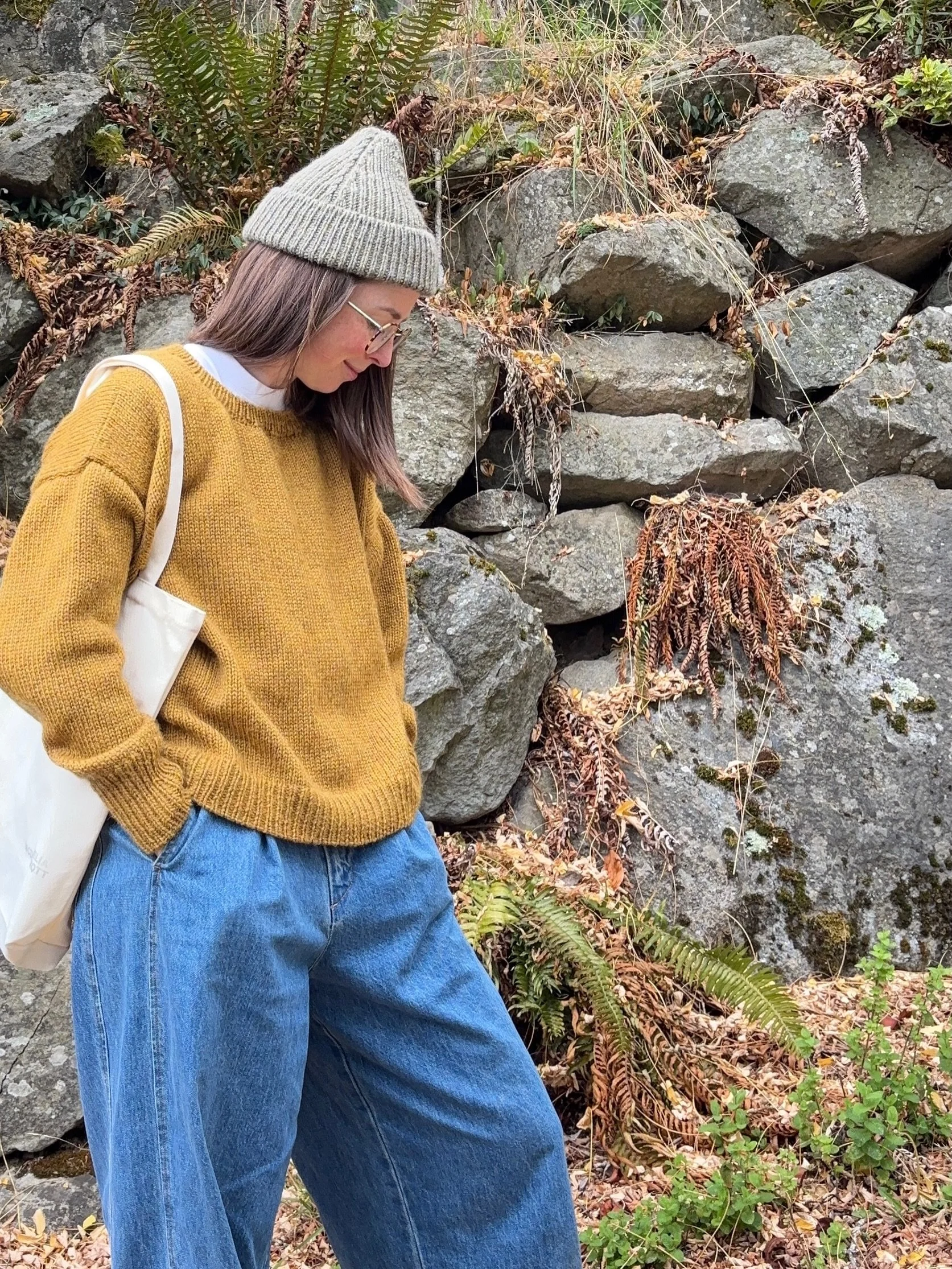 Ocher? I hardly know her! 

In love with this rich warm Dijon color for fall. Perfect if you love to camouflage 🍁 

100% Peruvian Highland Wool Crewneck Sweater made in Calgary by local artisans. 

Pre-Orders for this season closing soon.