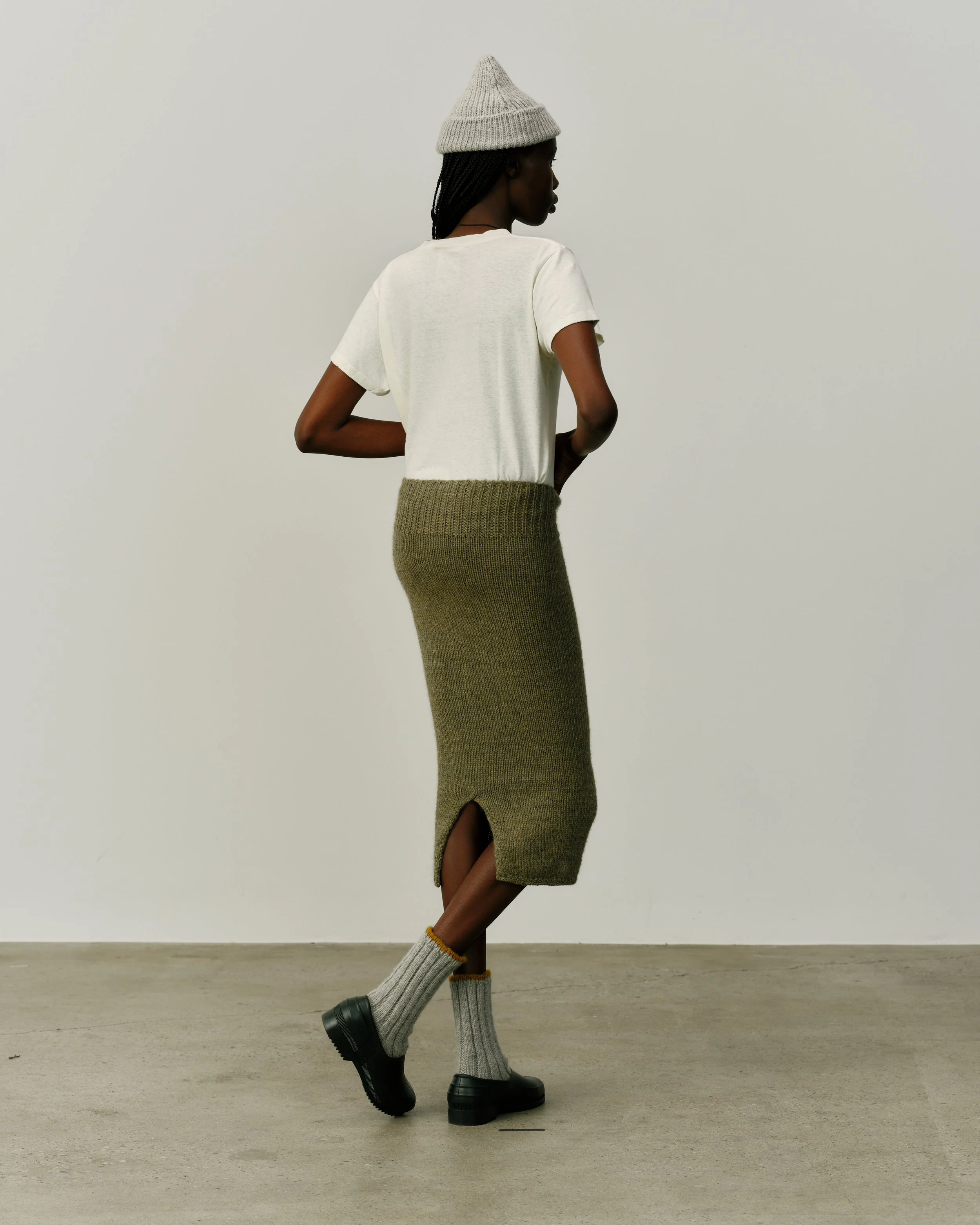 Peruvian Wool Pencil Skirt