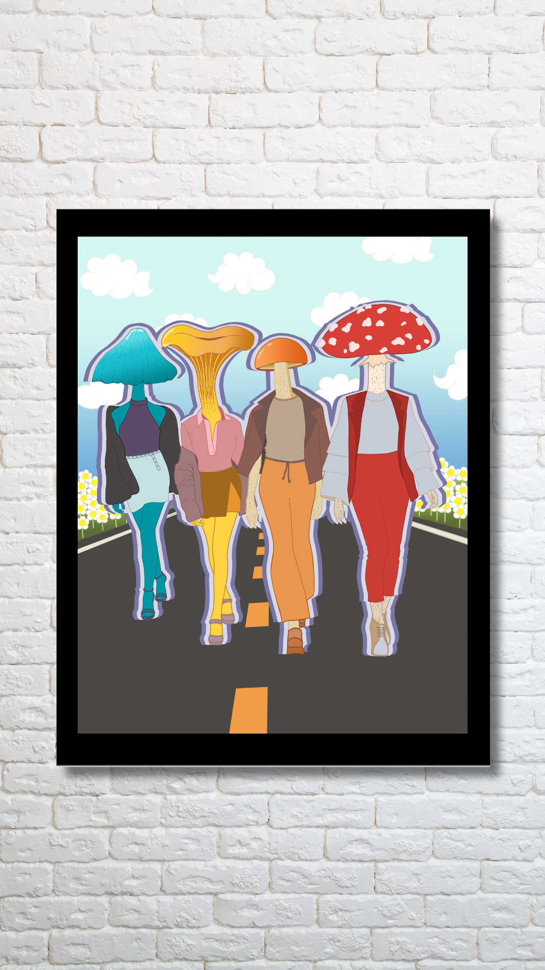 Fungi(rls) Trip - Framed