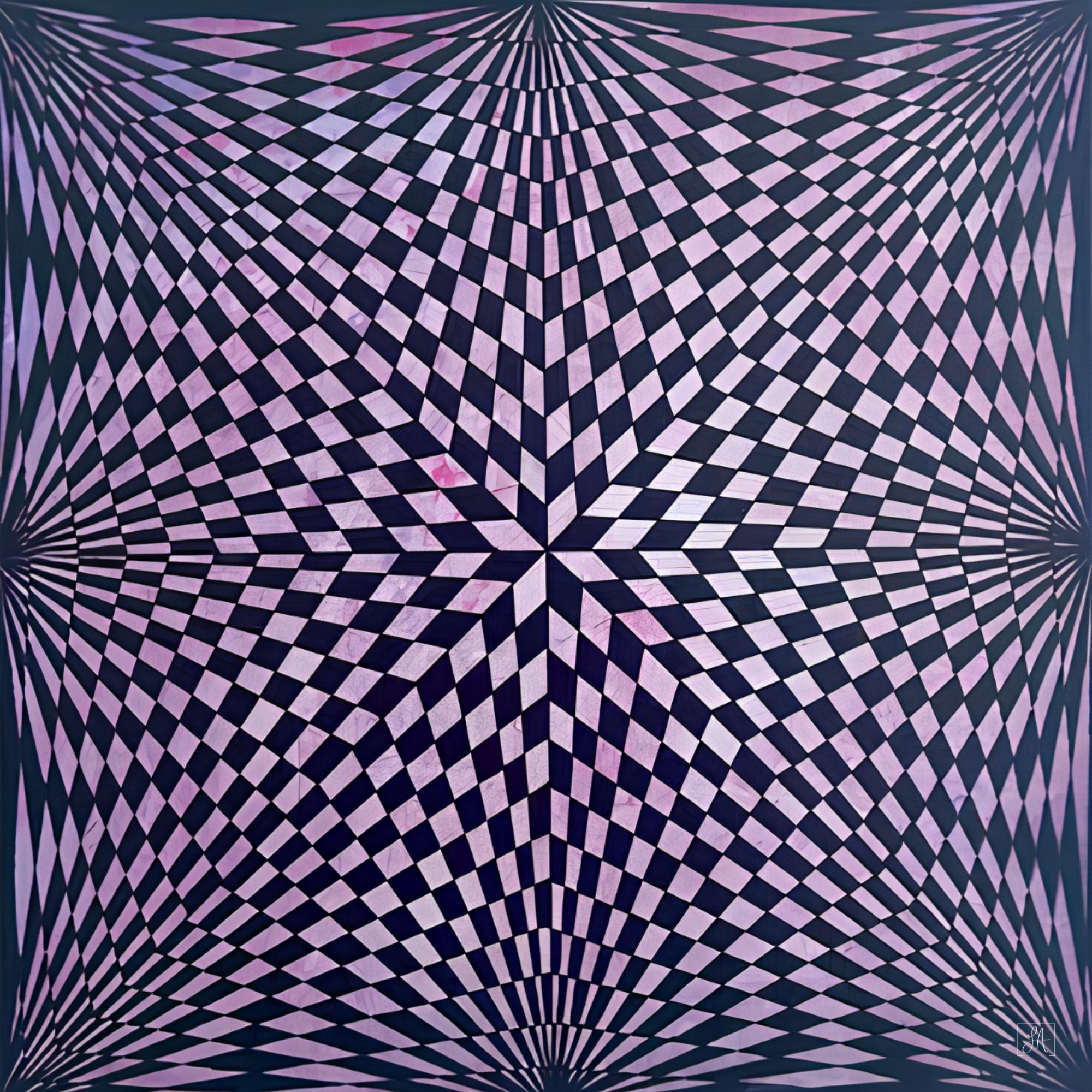 Kaleidoscope Kisses - Art Print - Unframed