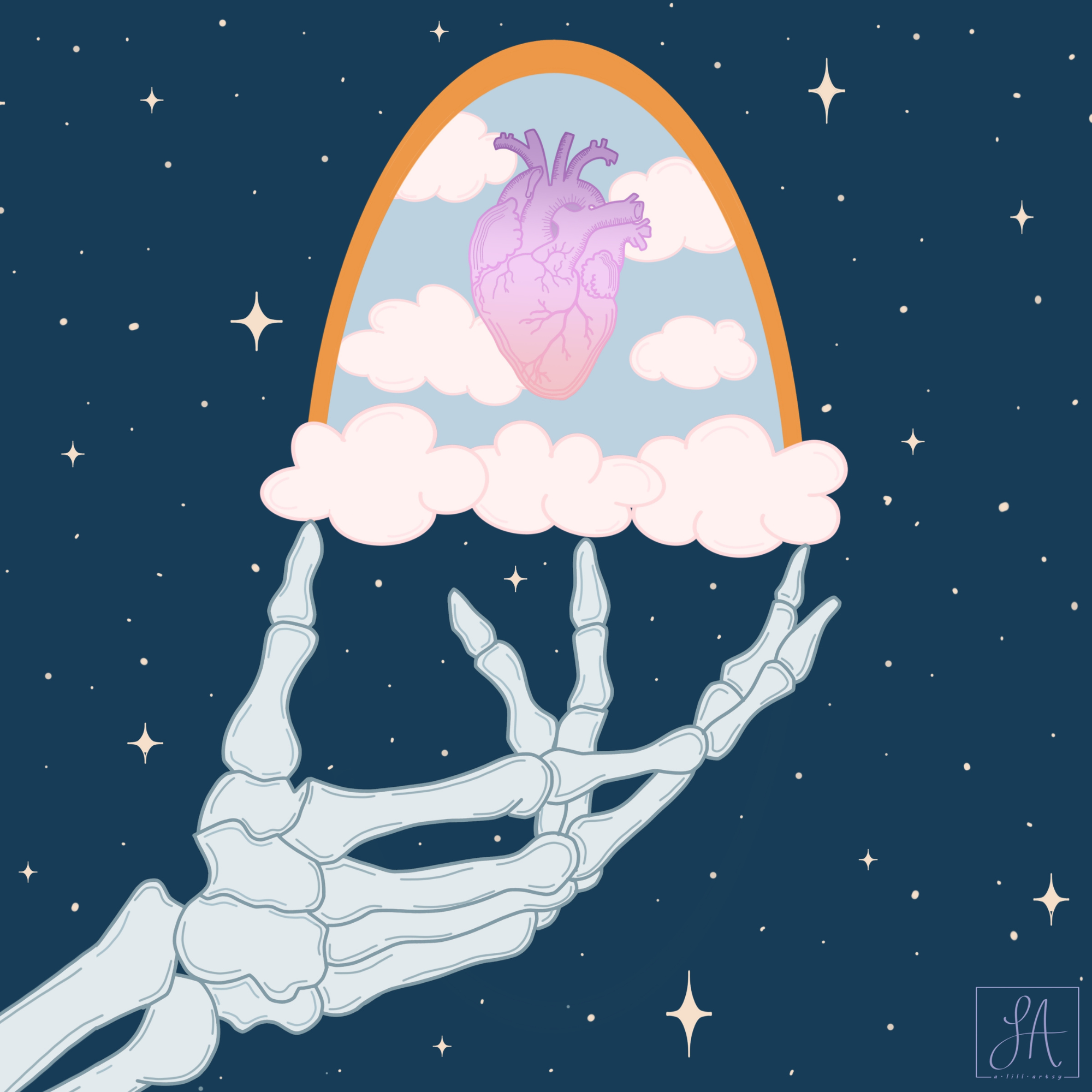 Death is Inevitable - Art Print - Unframed