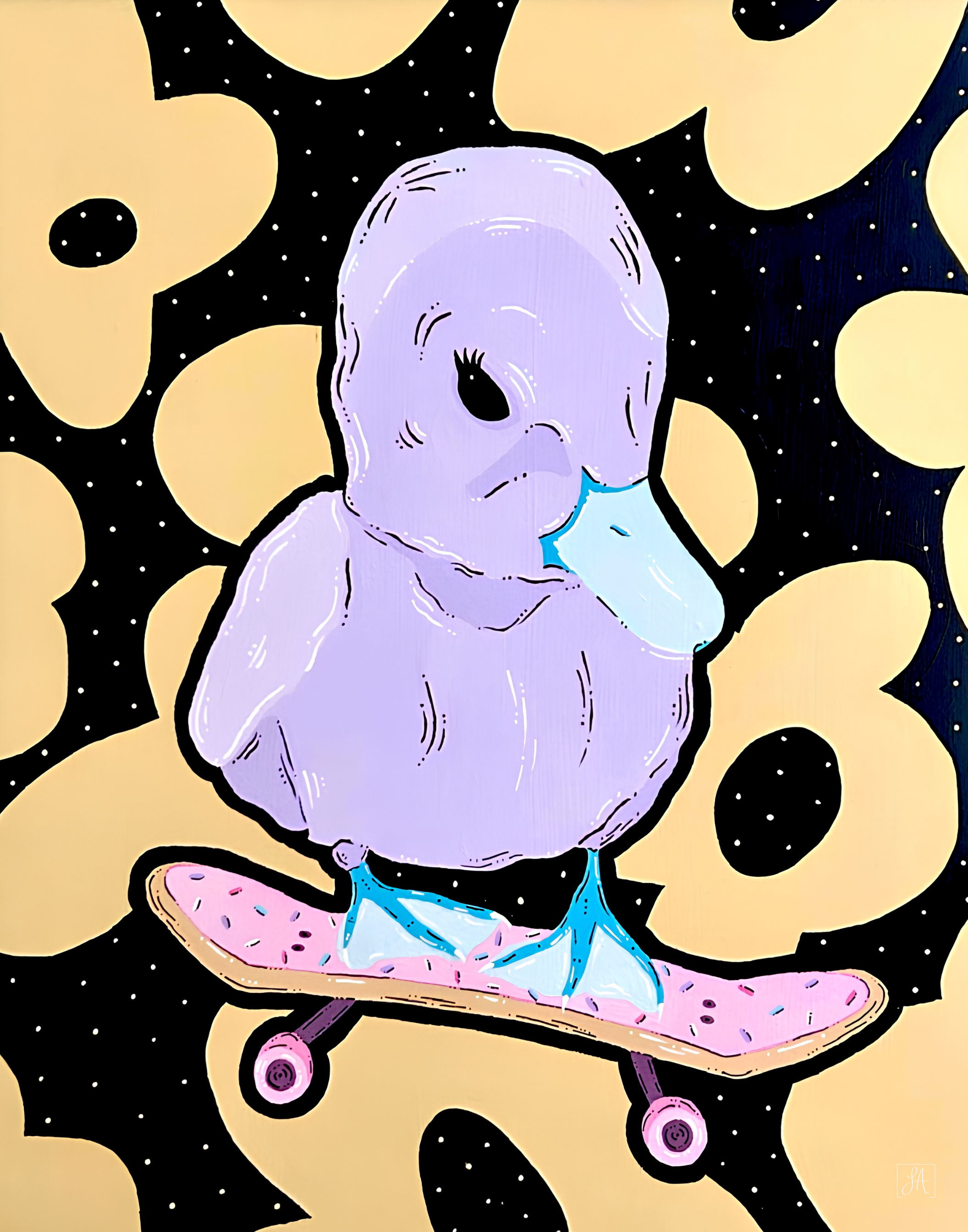 Delilah Rolls Through - Art Print - Unframed