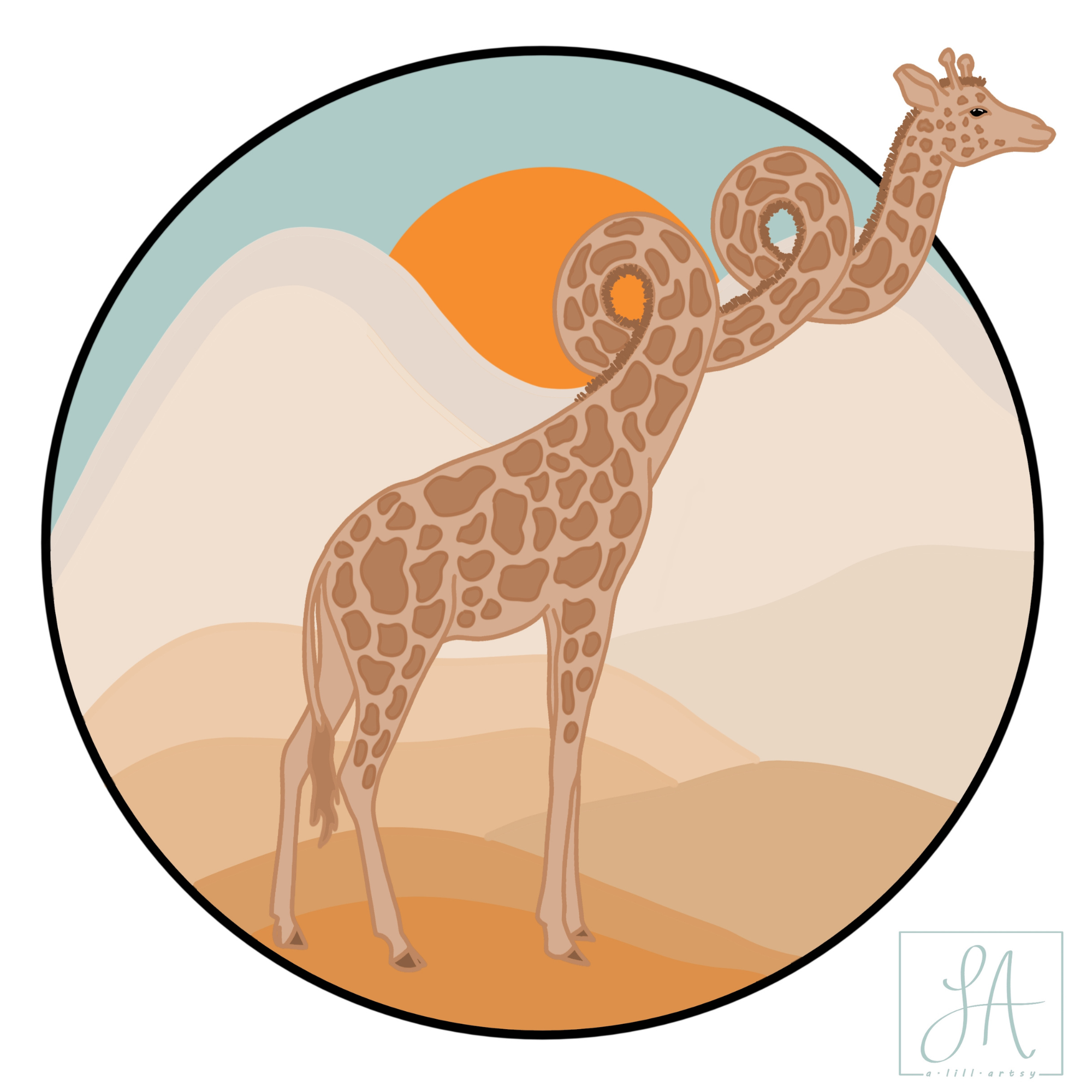 She's a Bit Twisted - Art Print - Unframed