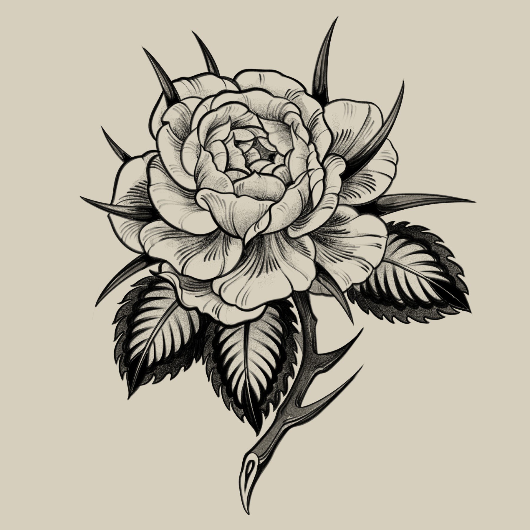 Barbed Rose
5.5 x 4.5"
350 - 450