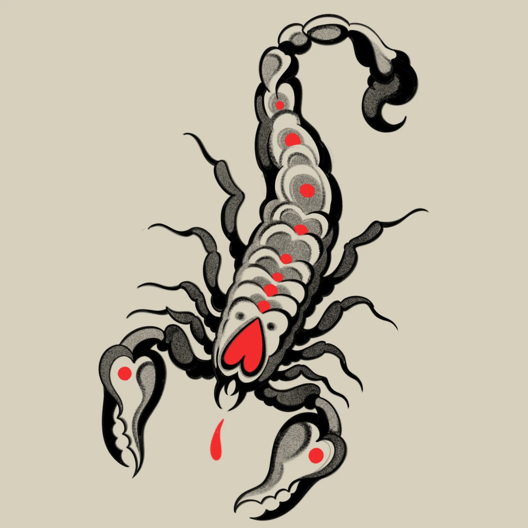 Love Scorpion
4 x 2"
300 - 350