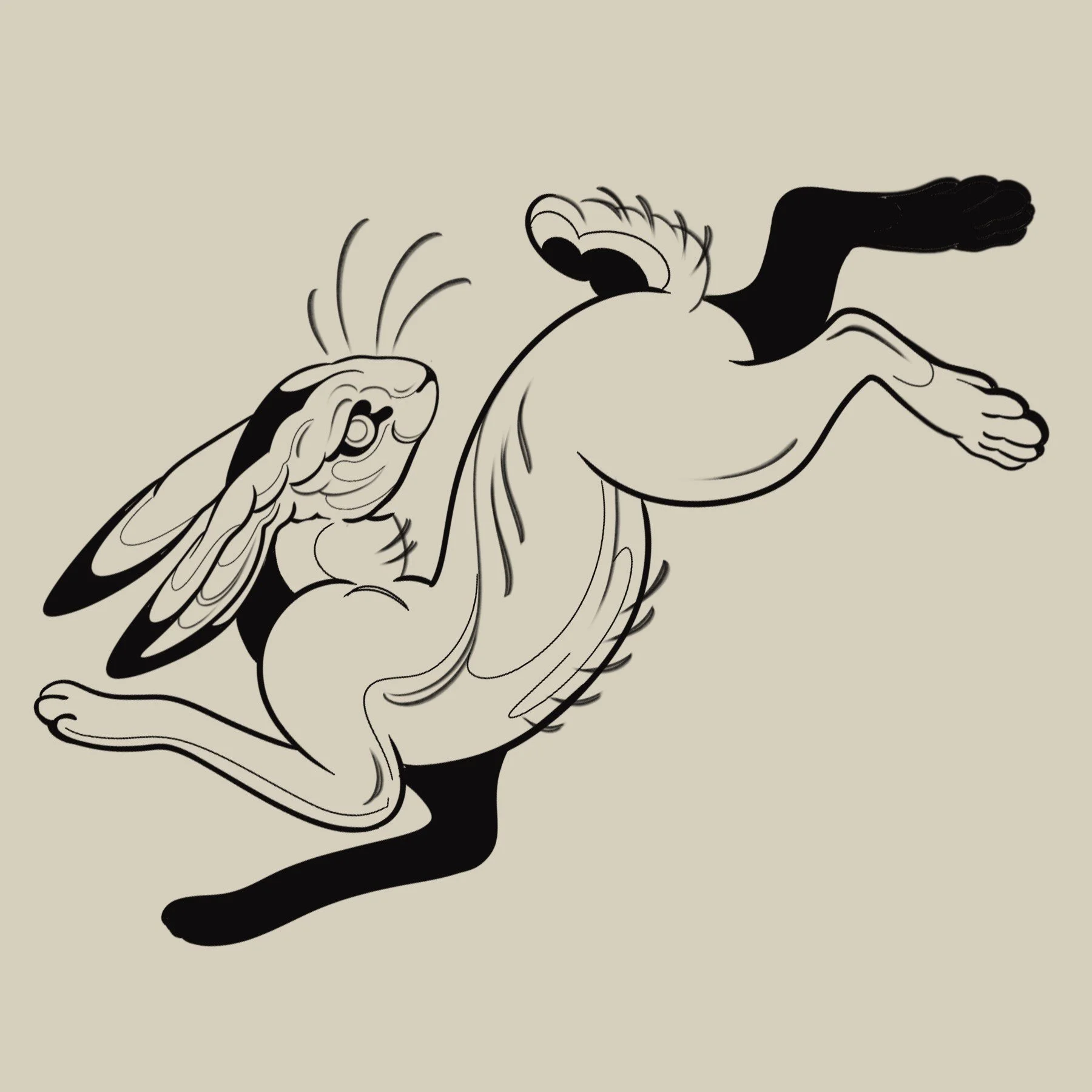 Leaping Rabbit 2
4.5 x 3"
250 - 350