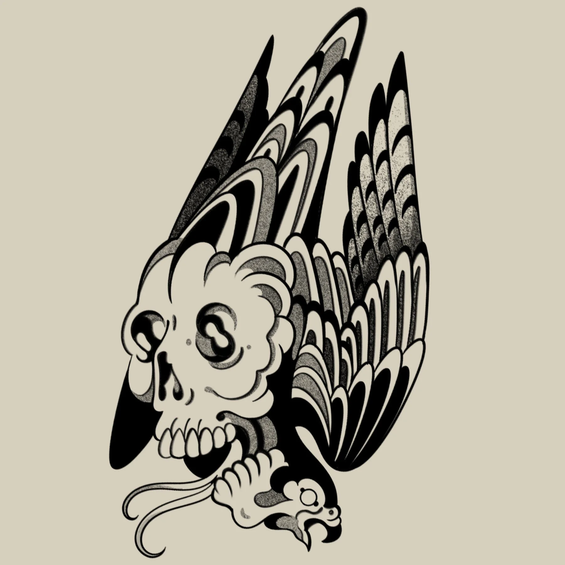 Hawk Skull
5 x 3"
300 - 350