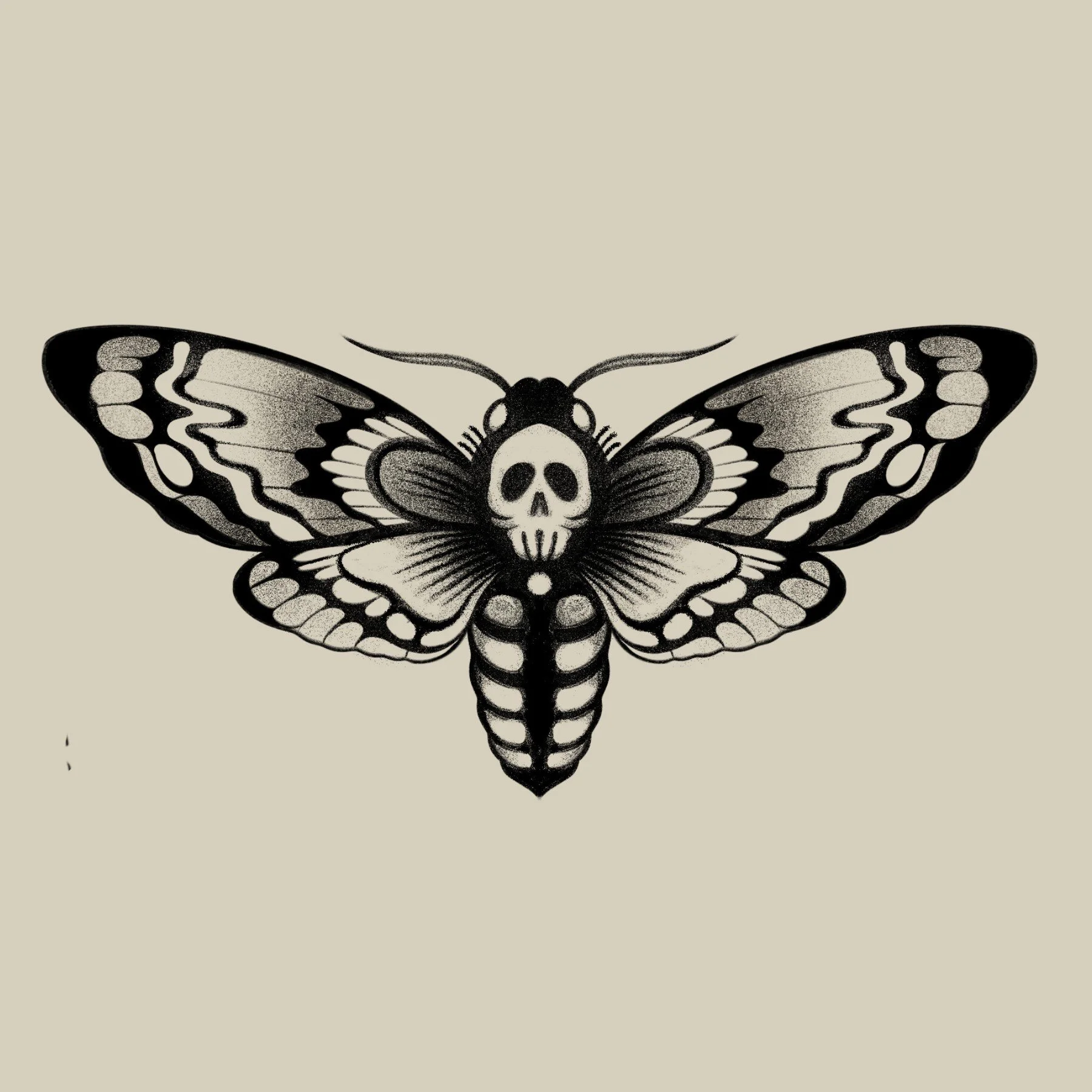 Death's Head
4.5 x 2"
250 - 300 