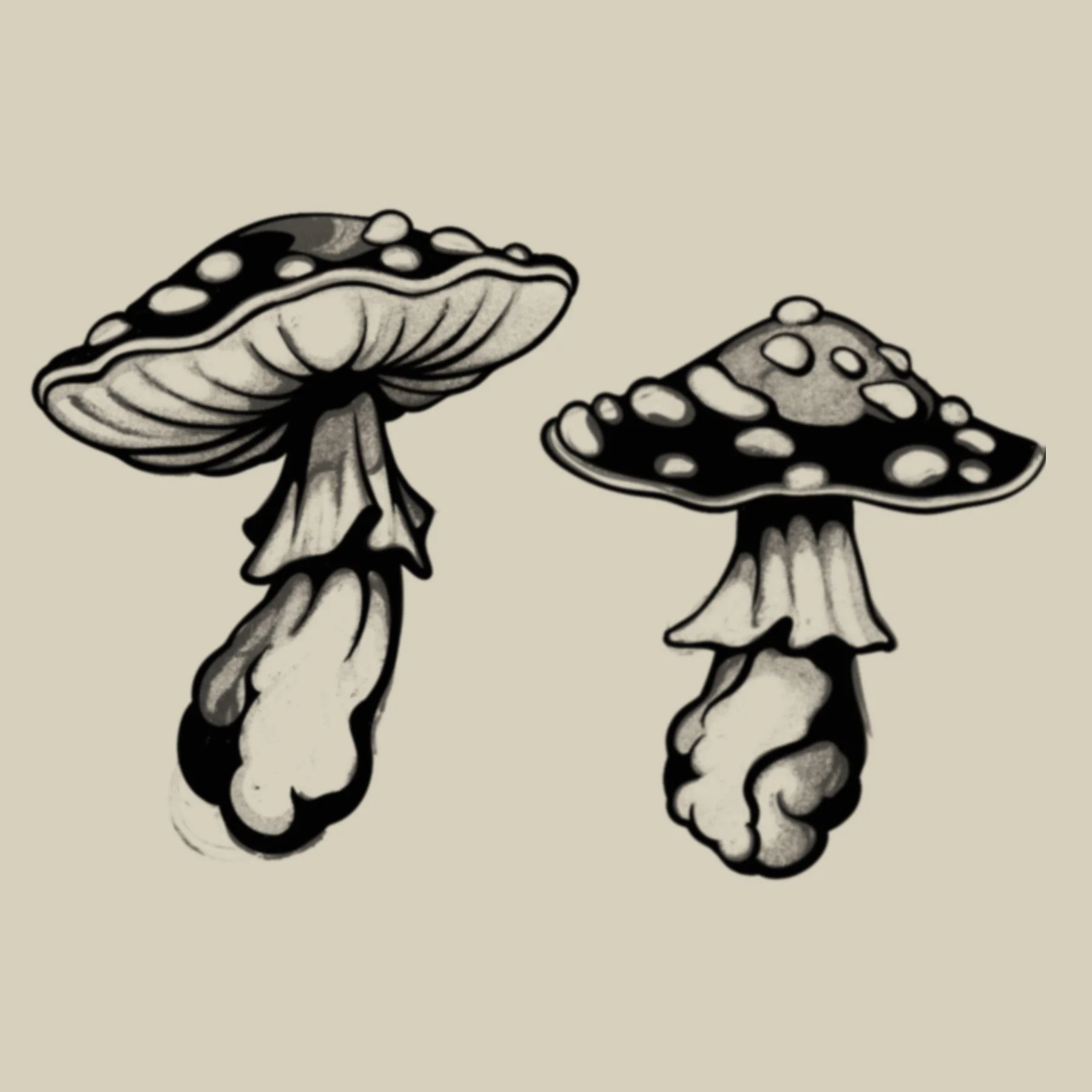 Little Mushrooms 1 & 2
2.5 x 2" /each 
$175/each
$250 both