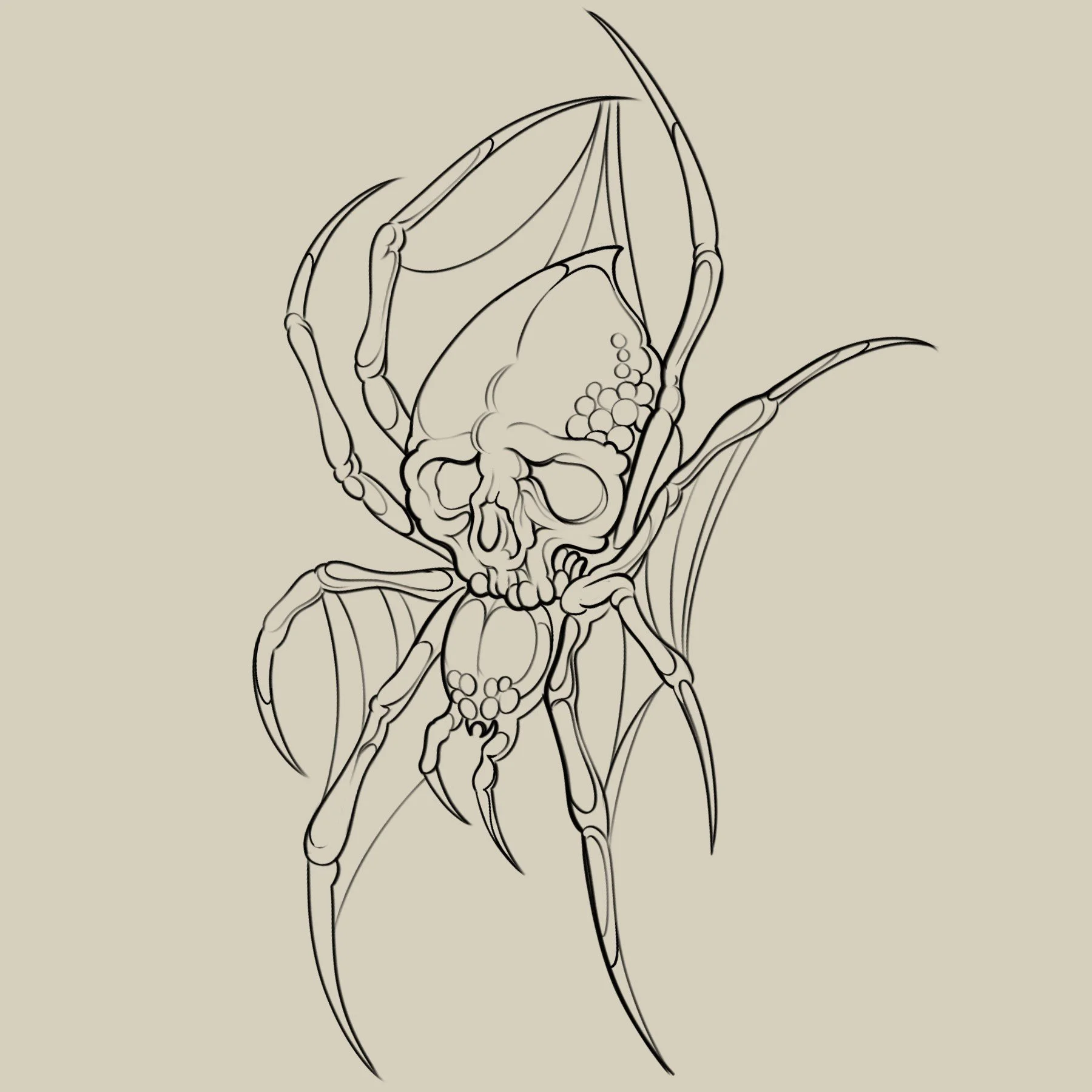 Skull Spider
7.5 x 5"
450 - 600