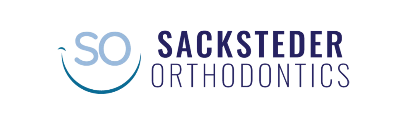Logo of the SSO Sacksteder Orthodontics featuring a smiling face with braces and the practice name.