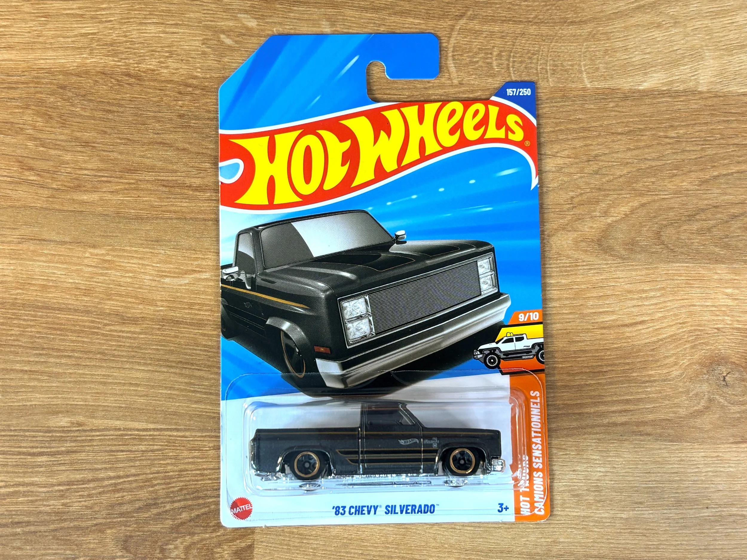 Hot Wheels - 1983 Chevy Silverado - Dark Grey
