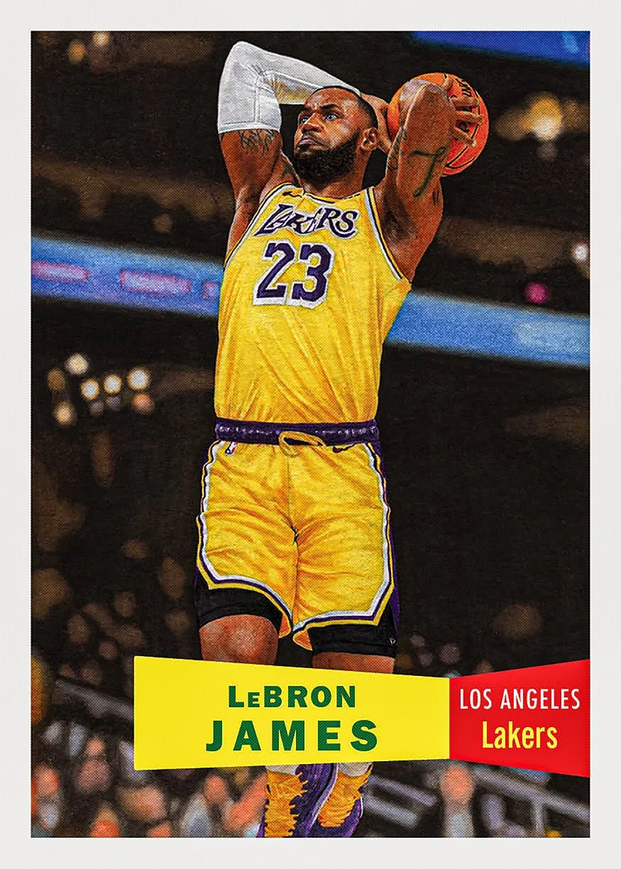 NBA: LeBron James, 2025–26 Topps NBA Living Set card 1. Representative card example.