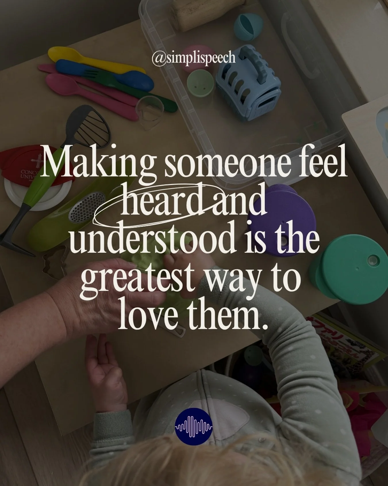 Heard a rendition of this the other day.

Some people don&rsquo;t communicate with words. We just have to take the time to listen. 💗