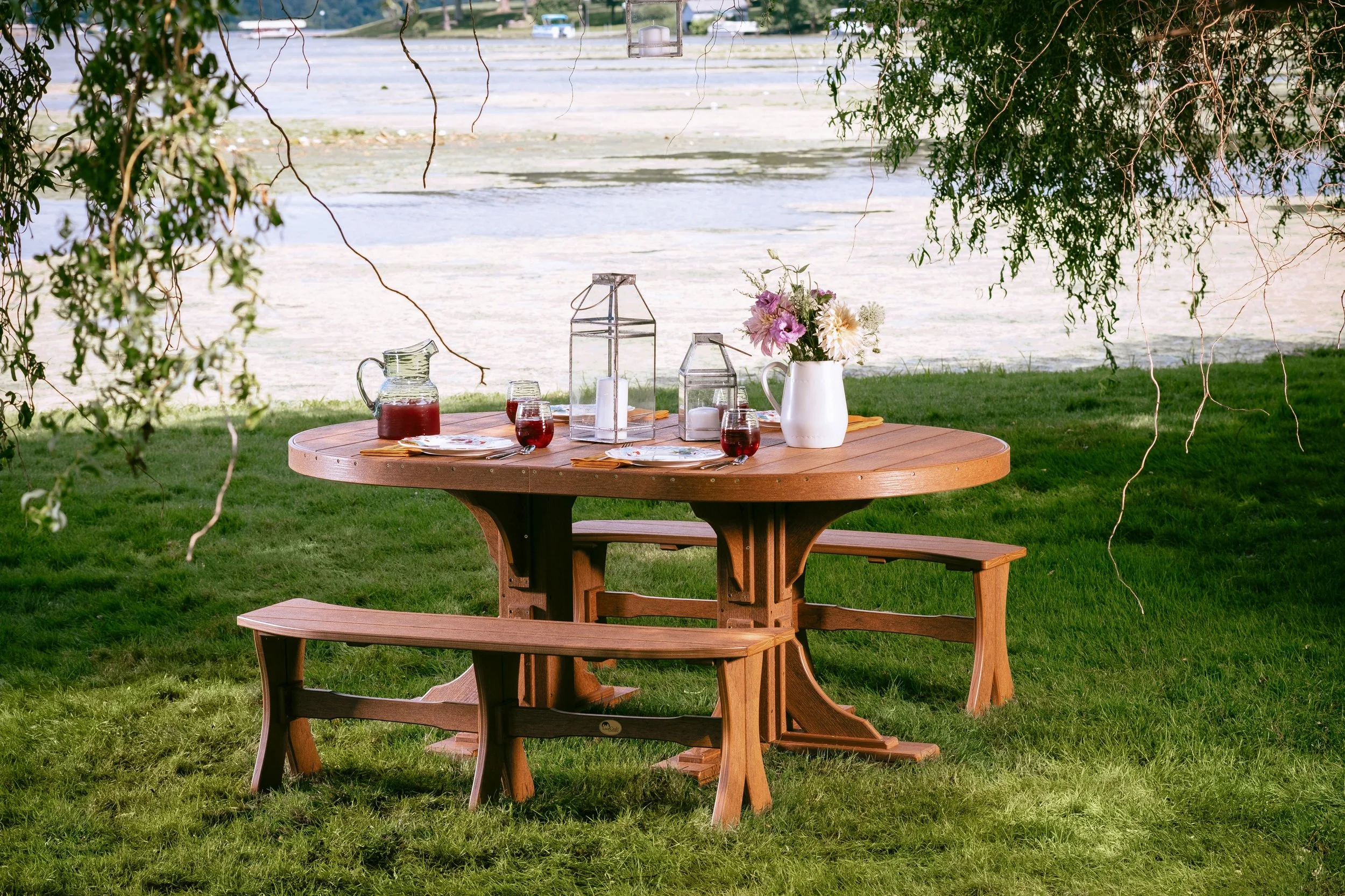 Poly 4' x 6' Oval Table Set (Antique Mahogany) 1.jpg