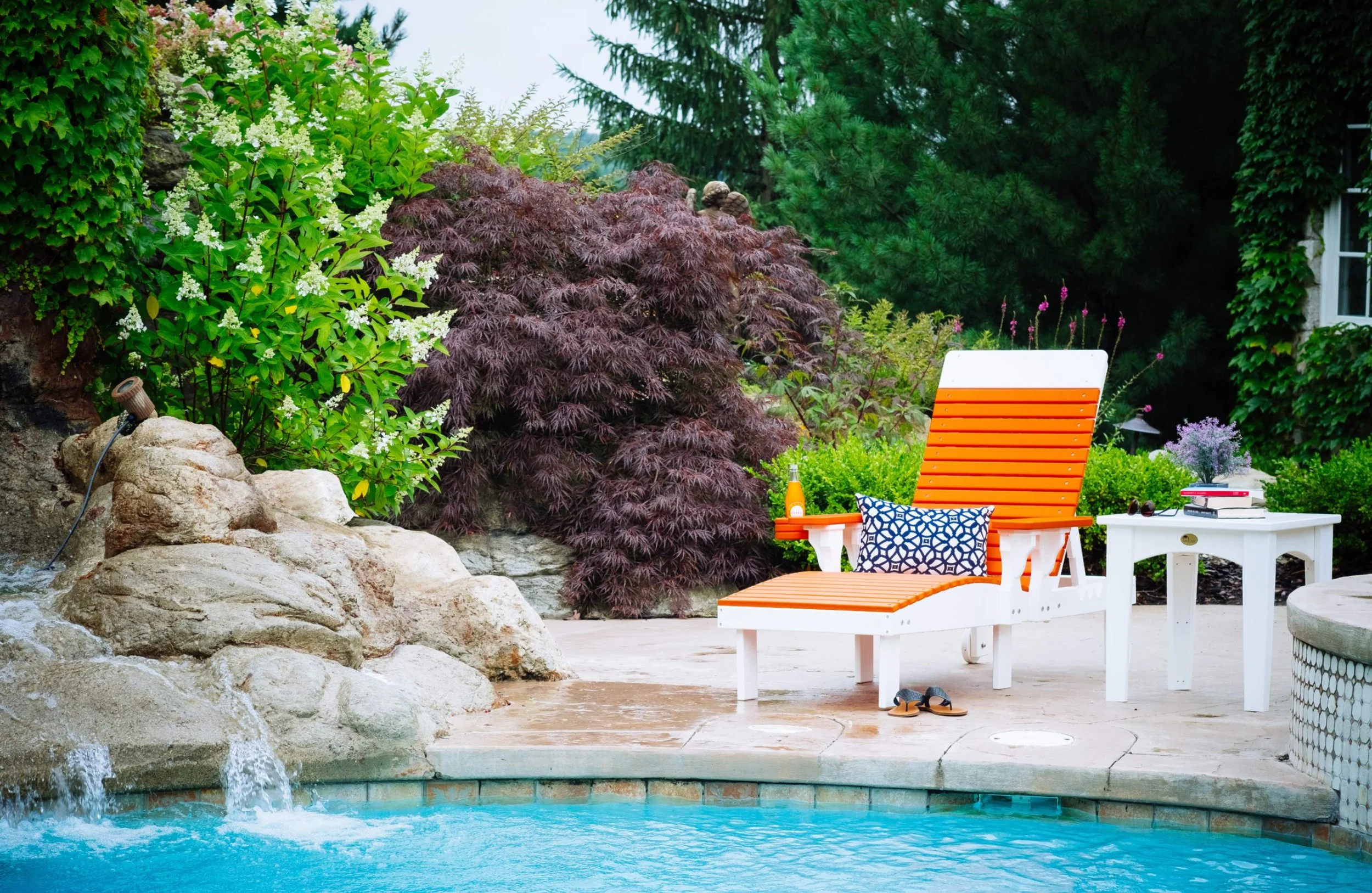 Poly Lounge Chair (Tangerine & White).jpg